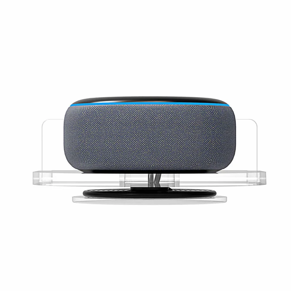 Alexa Echo Dot 3rd Wall Mount Stand with Cable Management Transparent A336