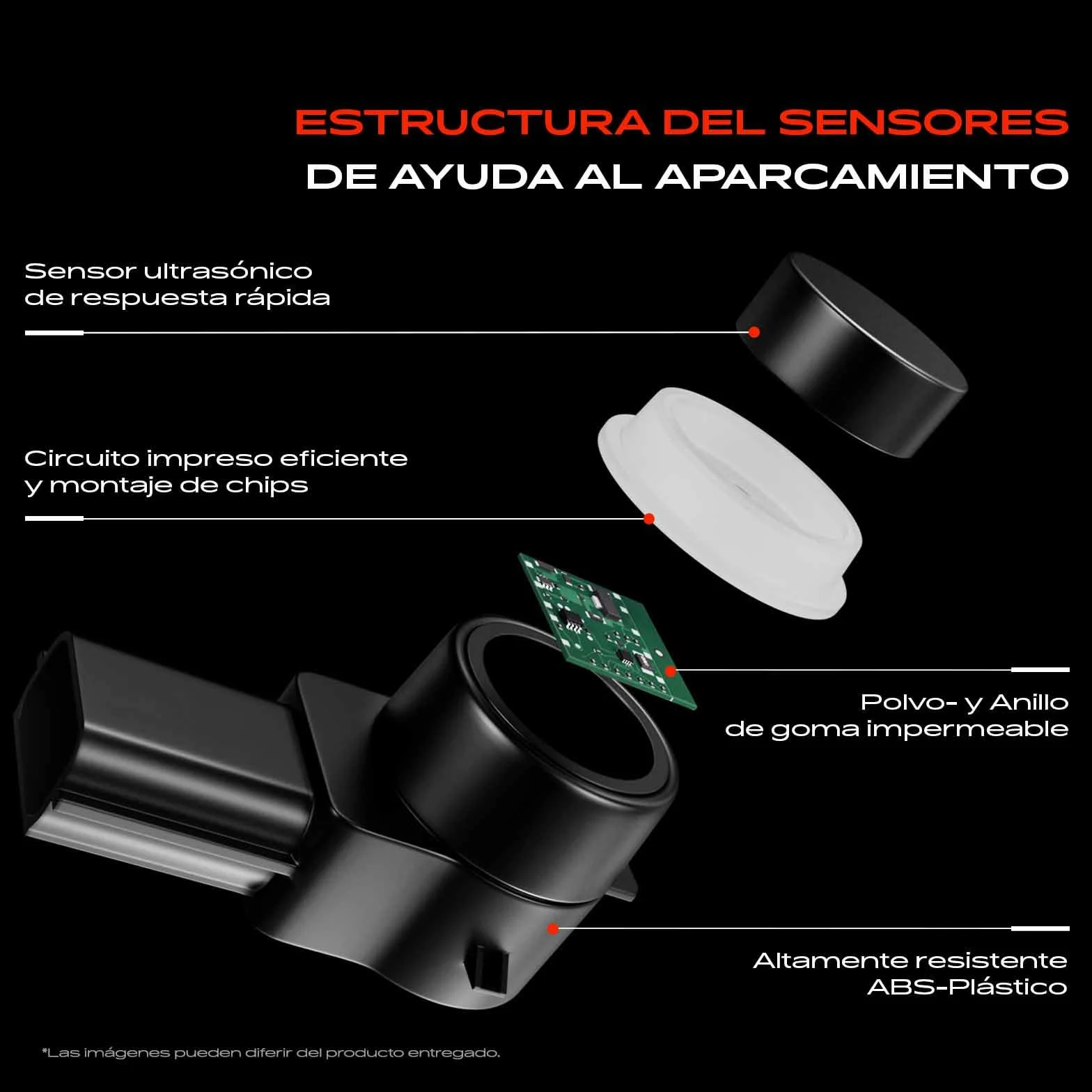 Frankberg 4x Sensor de aparcamiento PDC Compatible con Golf VI 5K1 Golf VII 5G1 BE1 BE2 BQ1 Golf VI Variante AJ5 A4 Avant 8K5 T.i.g.u.a.n 5N Replace# 4H0919275A