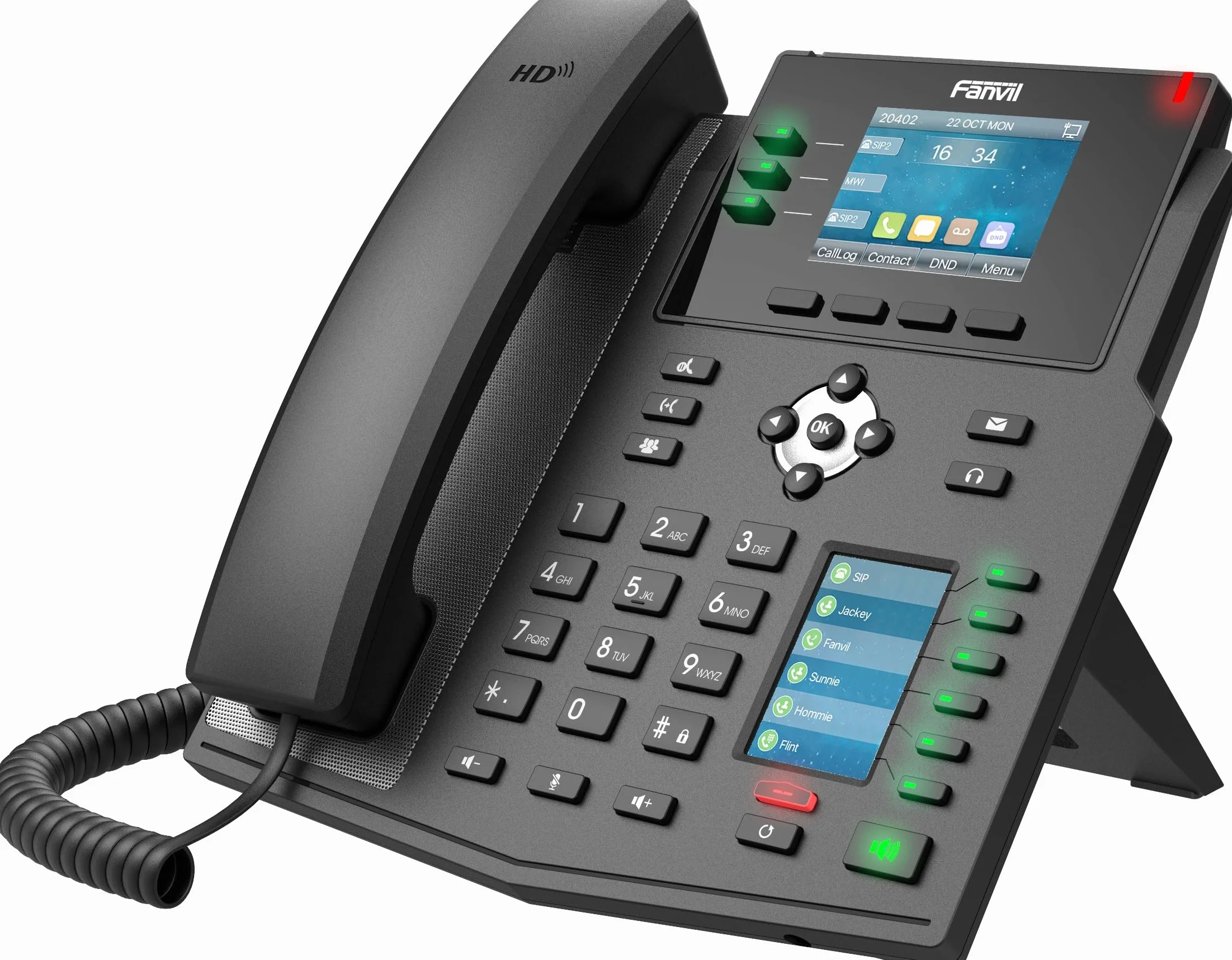 Fanvil X4U Telefono IP 2 Puertos Gigabit PoE USB