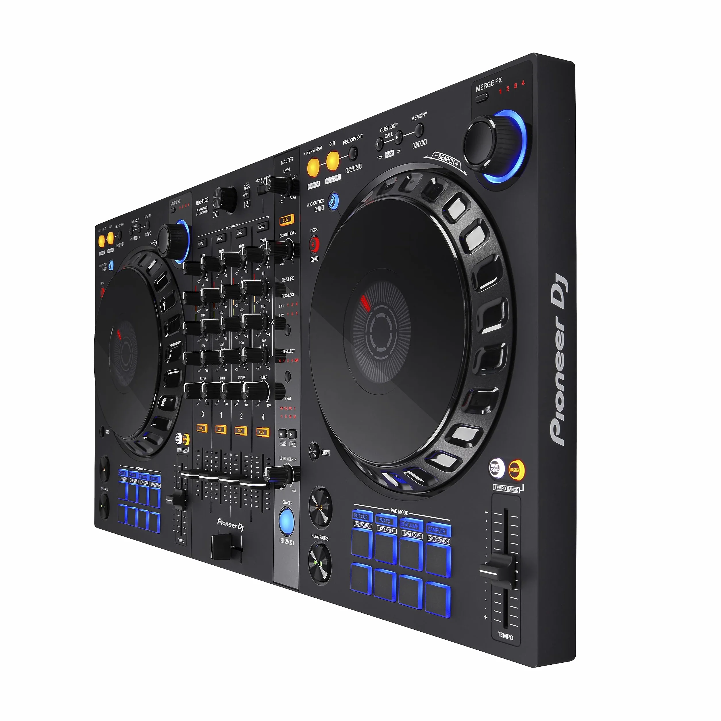 Pioneer DJ DDJ-FLX6 - Controlador DJ de 4 decks para Rekordbox y Serato