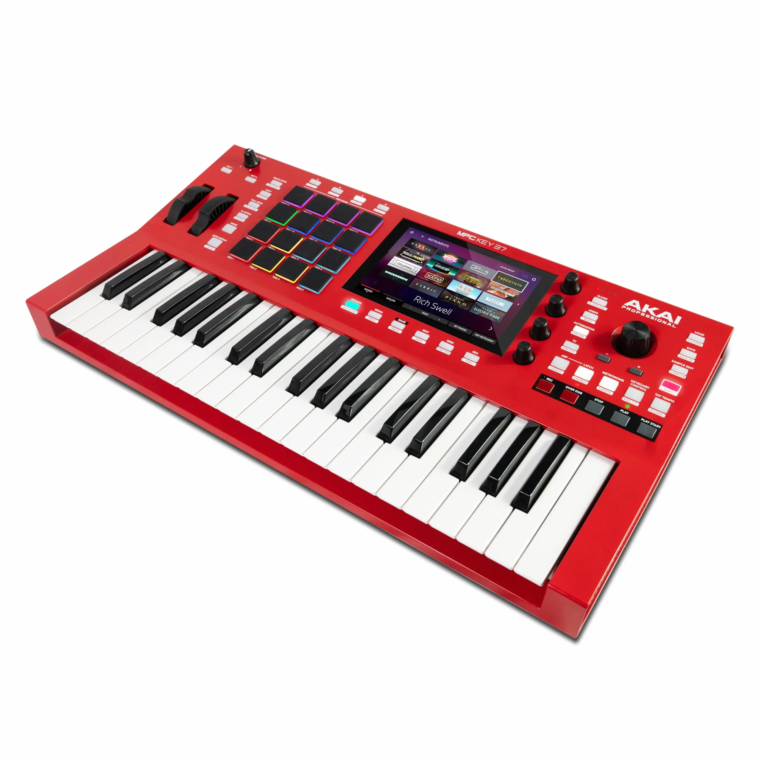 Akai Professional MPC Key 37 Sintetizador de Producción Independiente, Caja de Ritmos, Teclado MIDI, con Wi-Fi, Bluetooth, Pantalla Táctil, Plug-ins e Integración con Native Instruments