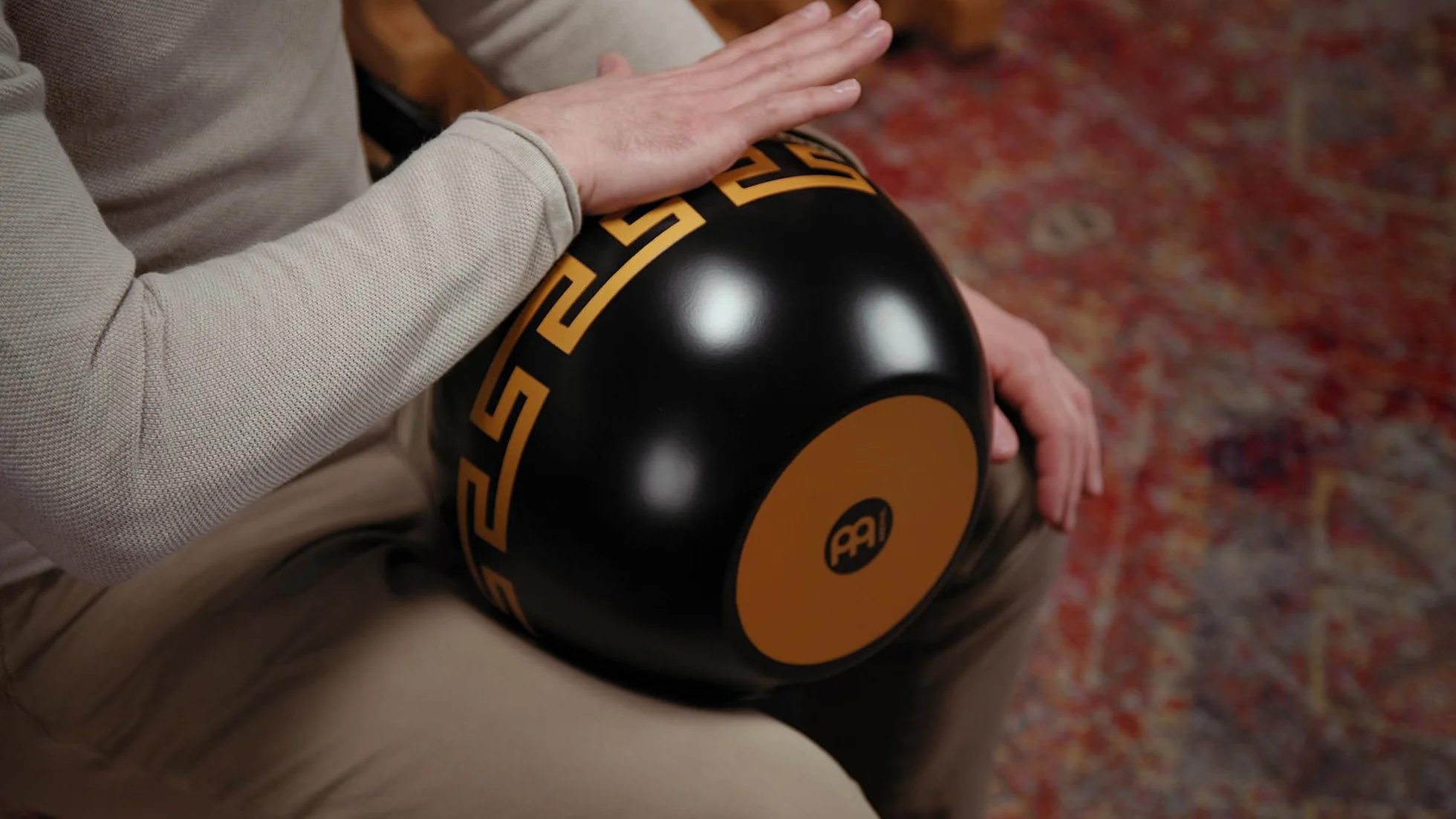 Meinl Percussion ID3GO - Tambor de oro adorno de fibra de vidrio de sonido Tri Ibo