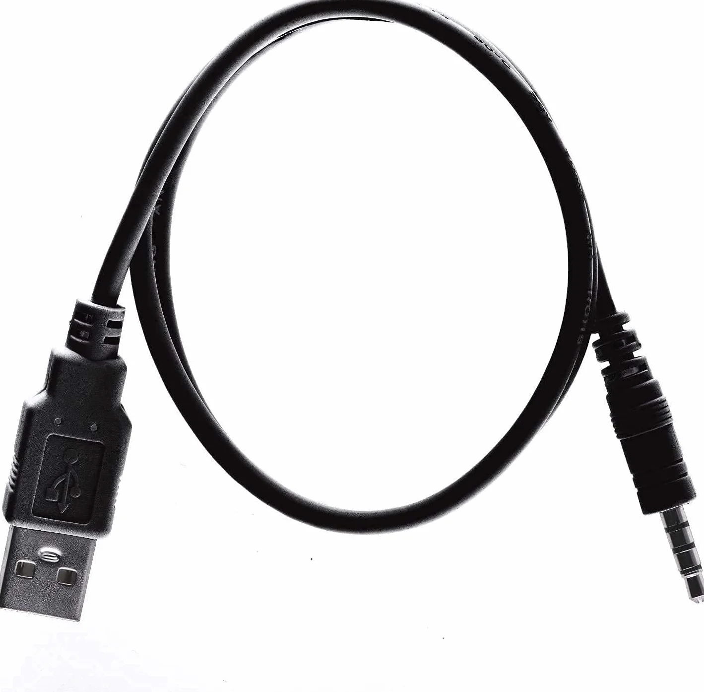 Cable de carga USB de 3,5 mm para reproductor MP3 resistente al agua