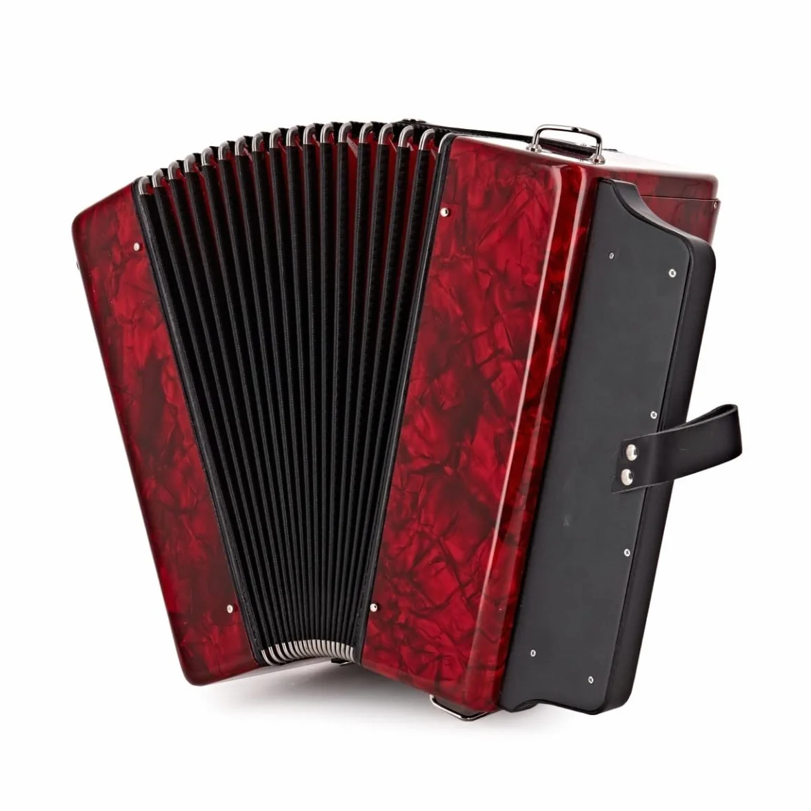 Gear4music Acordeón diatónico de botones 12 bajos con estuche rígido
