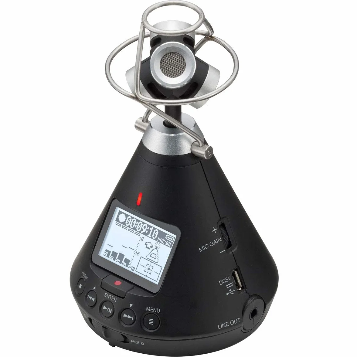 Zoom H3-VR Grabadora de Audio 360º, grabaciones ambisonics, binaural y estéreo, Alimentado por Pilas, grabación en SD, Control sin Cables, para VR y vídeos Surround Sound, música y Streaming