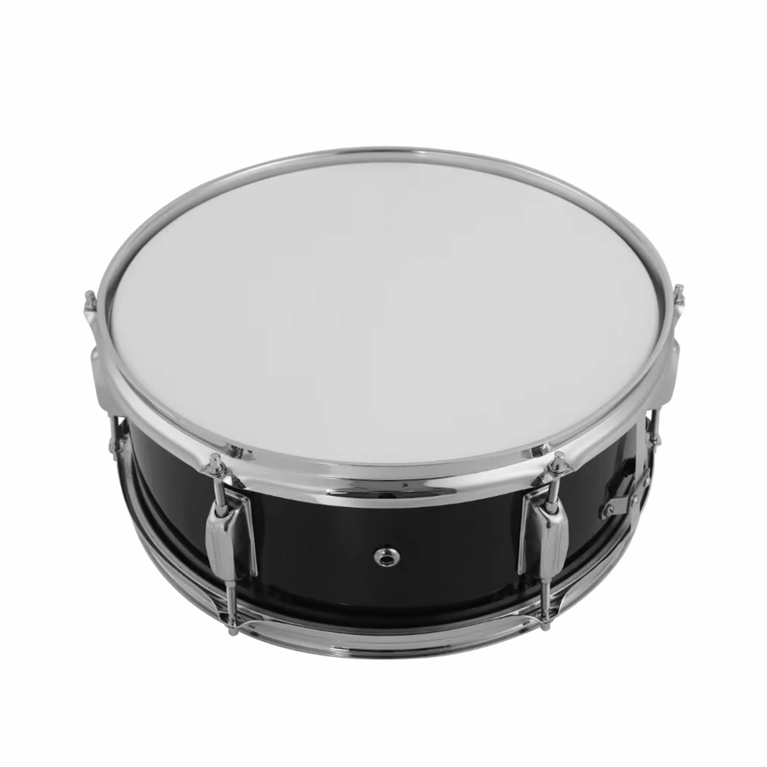 Caja de 12 Pulgadas Con Baquetas, Correa Para el Hombro, Instrumento de Percusión Con Llave de Tambor Para Estudiantes Principiantes, Marcha, Juego Portátil (Ferroso)