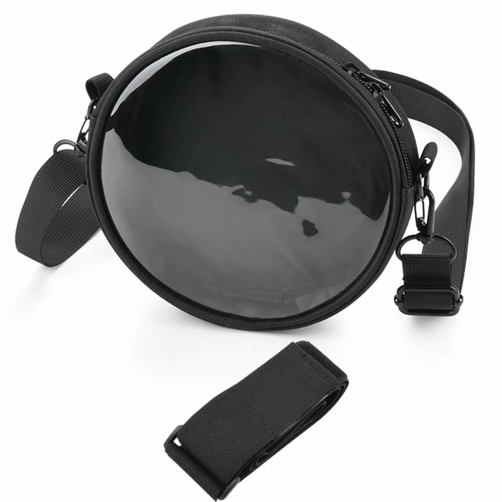 Funda para reproductor de CD portátil, bolsa de almacenamiento universal de 6 pulgadas para reproductor de CD, funda protectora con ventana transparente, bolsa cruzada para reproductor de discos con