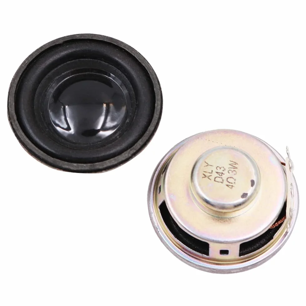 4 PCS Redondo Micro Altavoz Diámetro 1.5 "4ohm 3W Audio Altavoz Estéreo Woofer Altavoz para Arduino