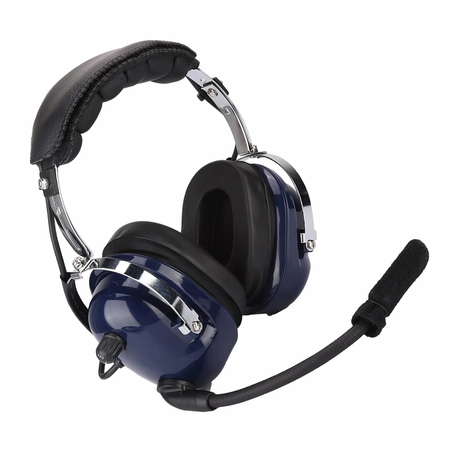 Auriculares de aviación general, auriculares piloto de doble enchufe, auriculares de reducción de ruido de 3,5 mm para pilotos