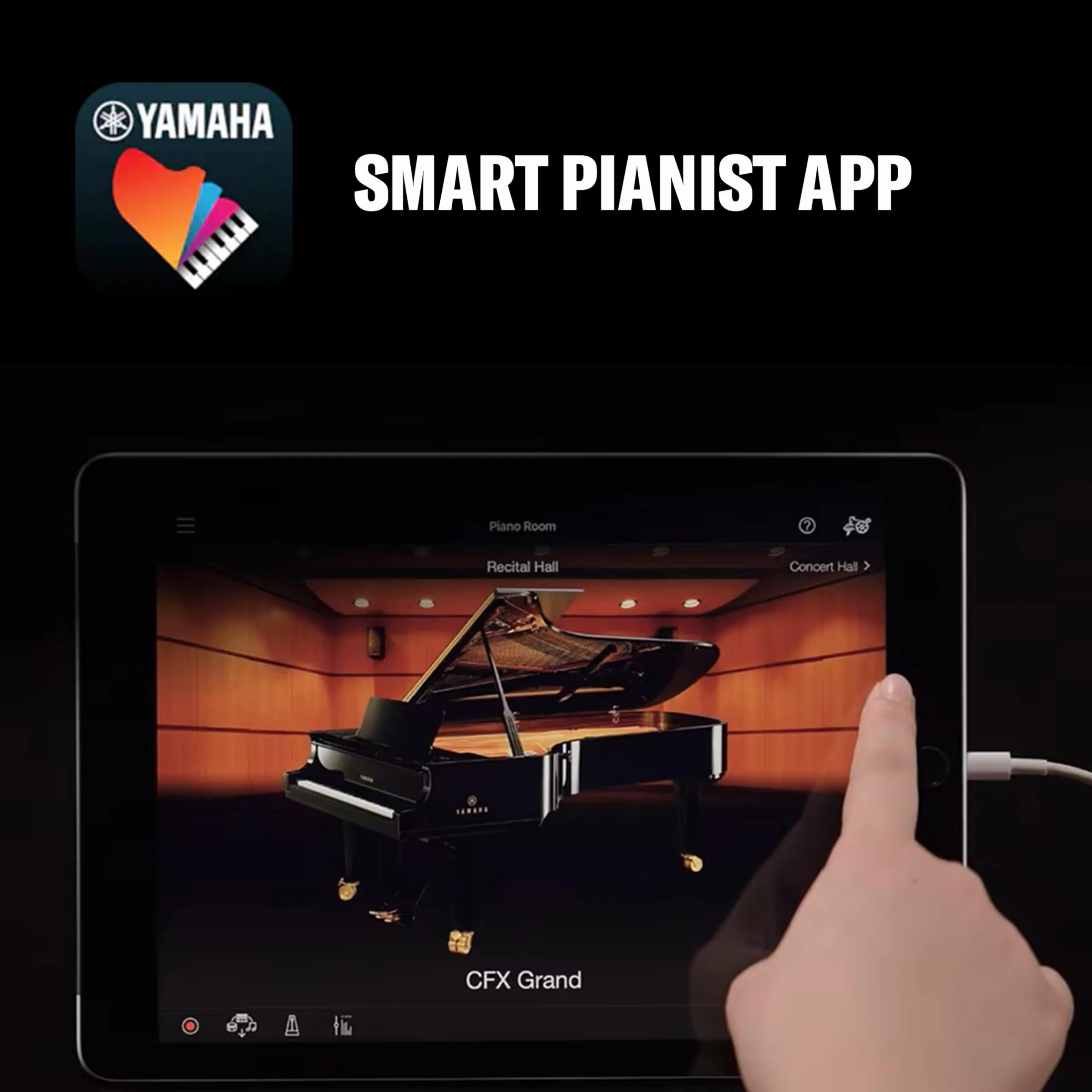 YAMAHA ARIUS YDP-105WH Piano Digital, White – Digital Piano Moderno y Elegante para Principiantes y Músicos Aficianados – Experiencia Auténtica de Interpretación al Piano