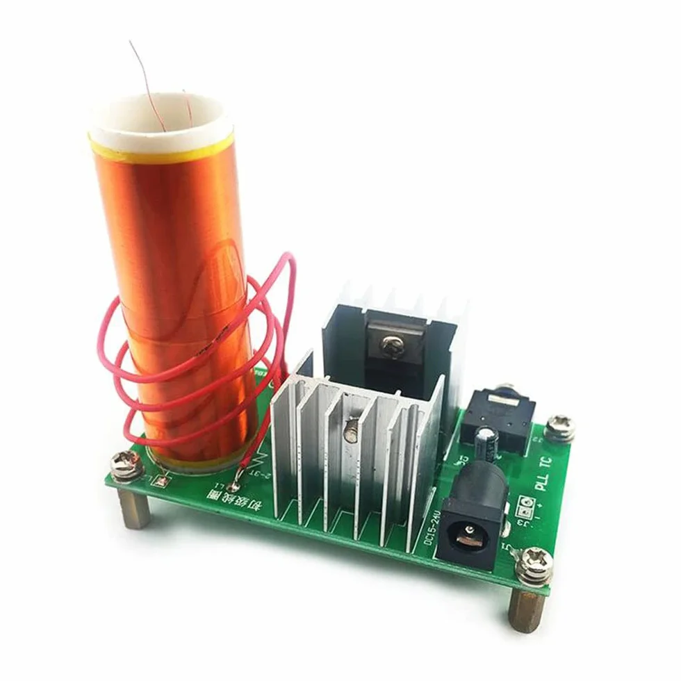 DC 15-24V 15W Mini Music Tesla Coil Plasma Speaker DIY Kits Altavoz de Plasma Tesla transmisión inalámbrica Kits DIY