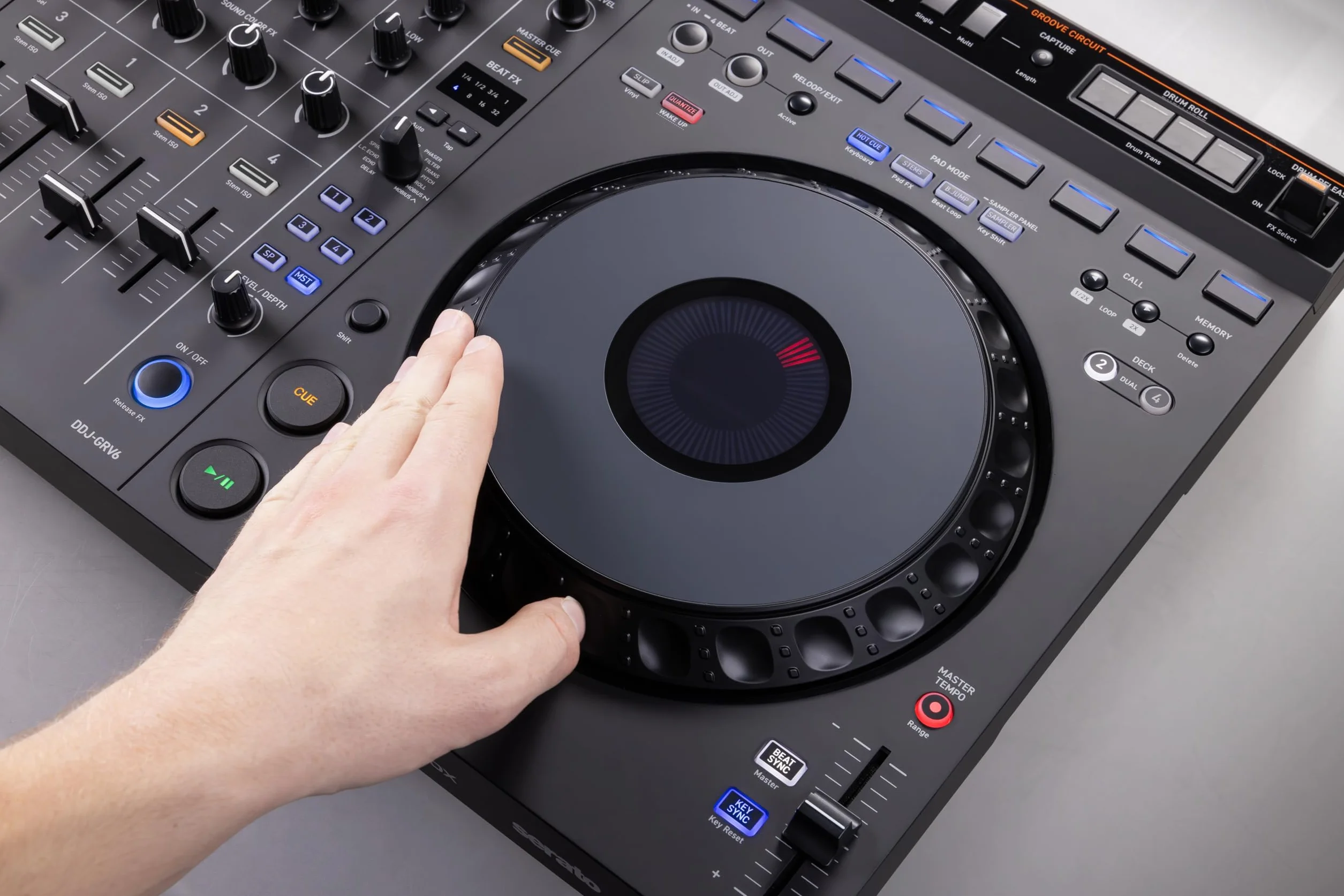AlphaTheta DDJ-GRV6 Controladora DJ de 4 Canales Compatible con Rekordbox y Serato DJ Pro