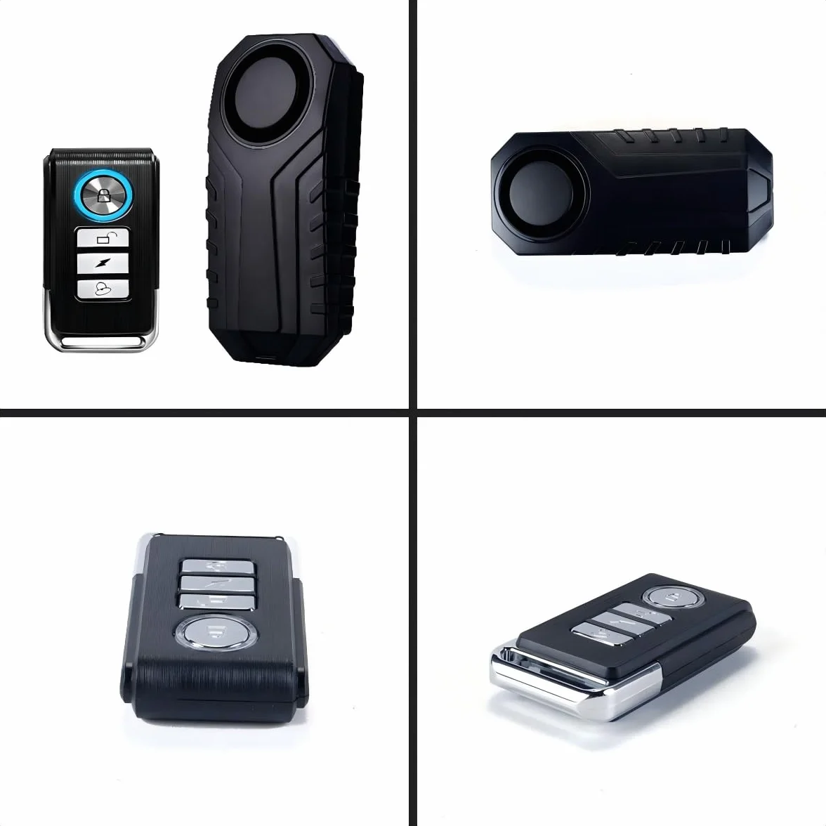 Alarma de bicicleta inalámbrica, resistente al agua y al polvo, 113 dB, alarma de seguridad para bicicletas, motocicletas, coches, scooters, vehículos, puertas y ventanas.