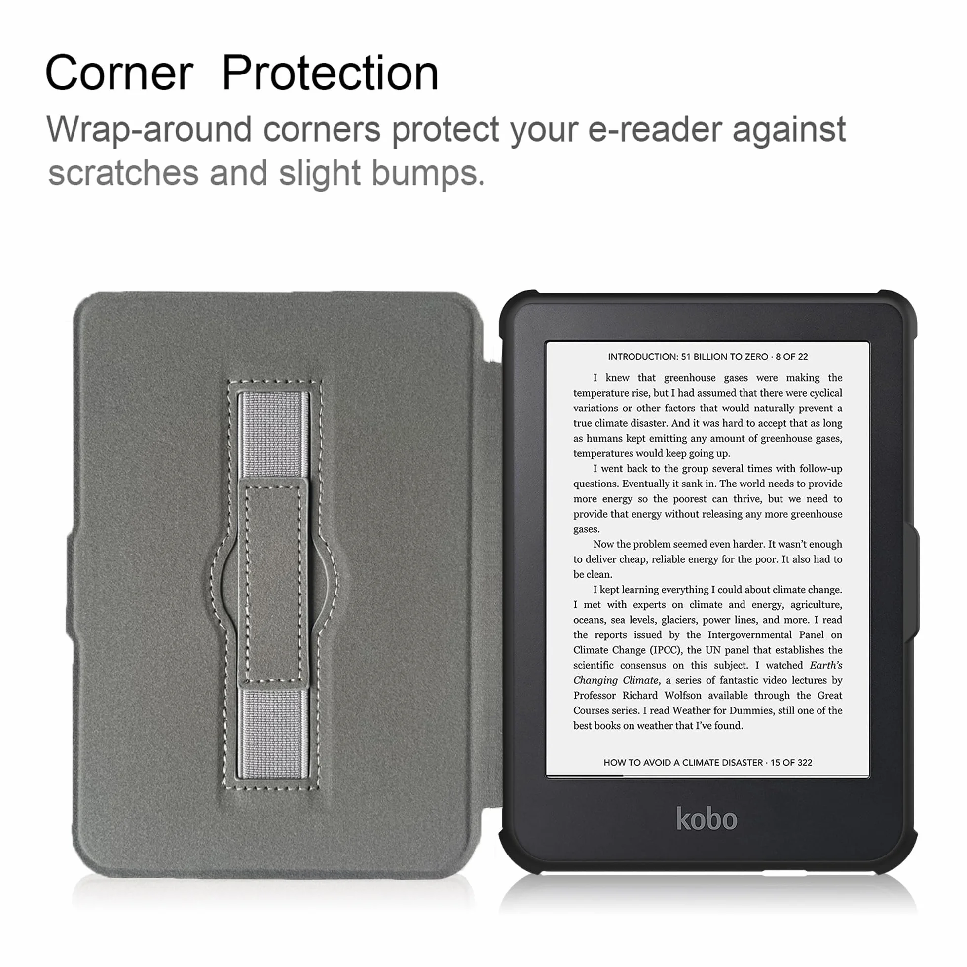 Funda Kobo Clara Colour 2E BW Ultra Thin Wake/Sleep Negro