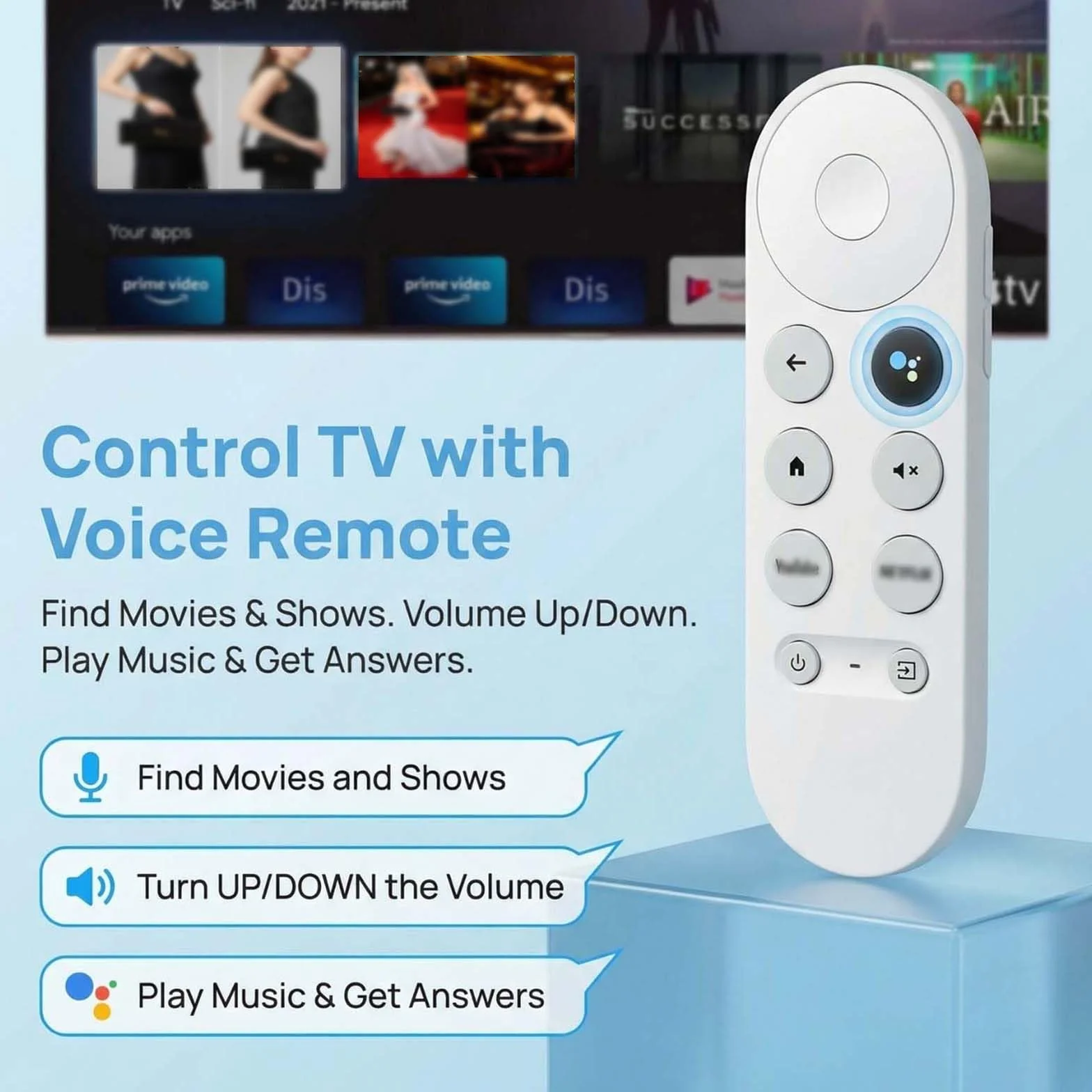 Mando a Distancia para Chromecast Google TV G9N9N GA01409 GA01919 GA01920 GA01923 GA02463 GA02464