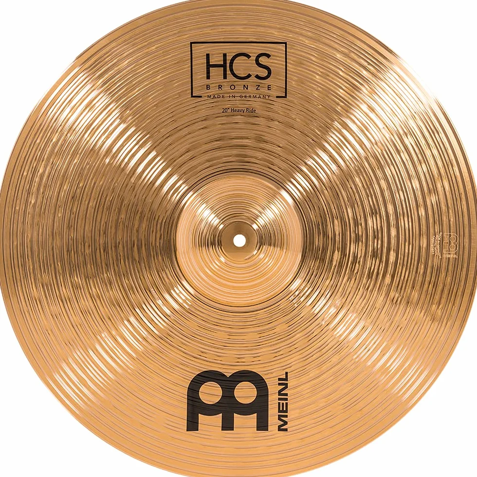 Meinl Cymbals HCS Bronze Plato Ride Heavy de 20 pulgadas (50,8cm) Platillos de Batería – Bronce B8, Acabado Tradicional (HCSB20HR)
