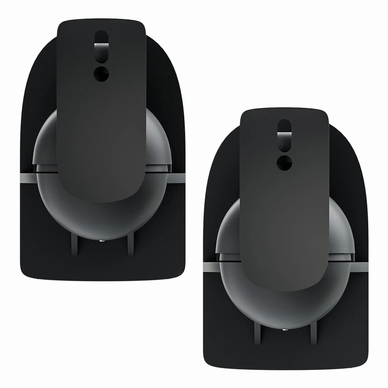 deleyCON Universal 2X Altavoz Soporte de Pared Apoyo Titular de Boxeo Giratorio + Basculante hasta 3,5kg Montaje en Techo + Montaje en Pared - Negro