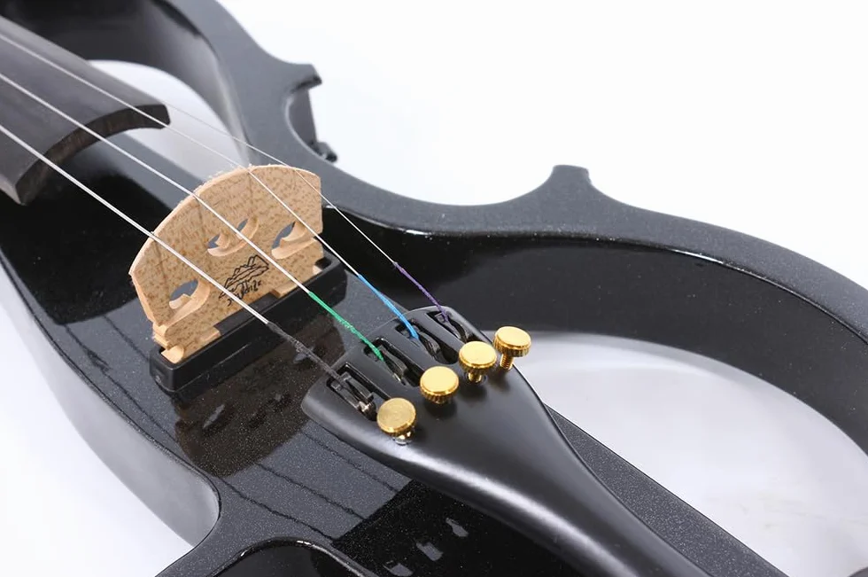 Viola Eléctrica para Niños y Adultos, 4/4, Kit de Principiantes con Funda, Lazo, Paño de Limpieza, Auriculares Estéreo