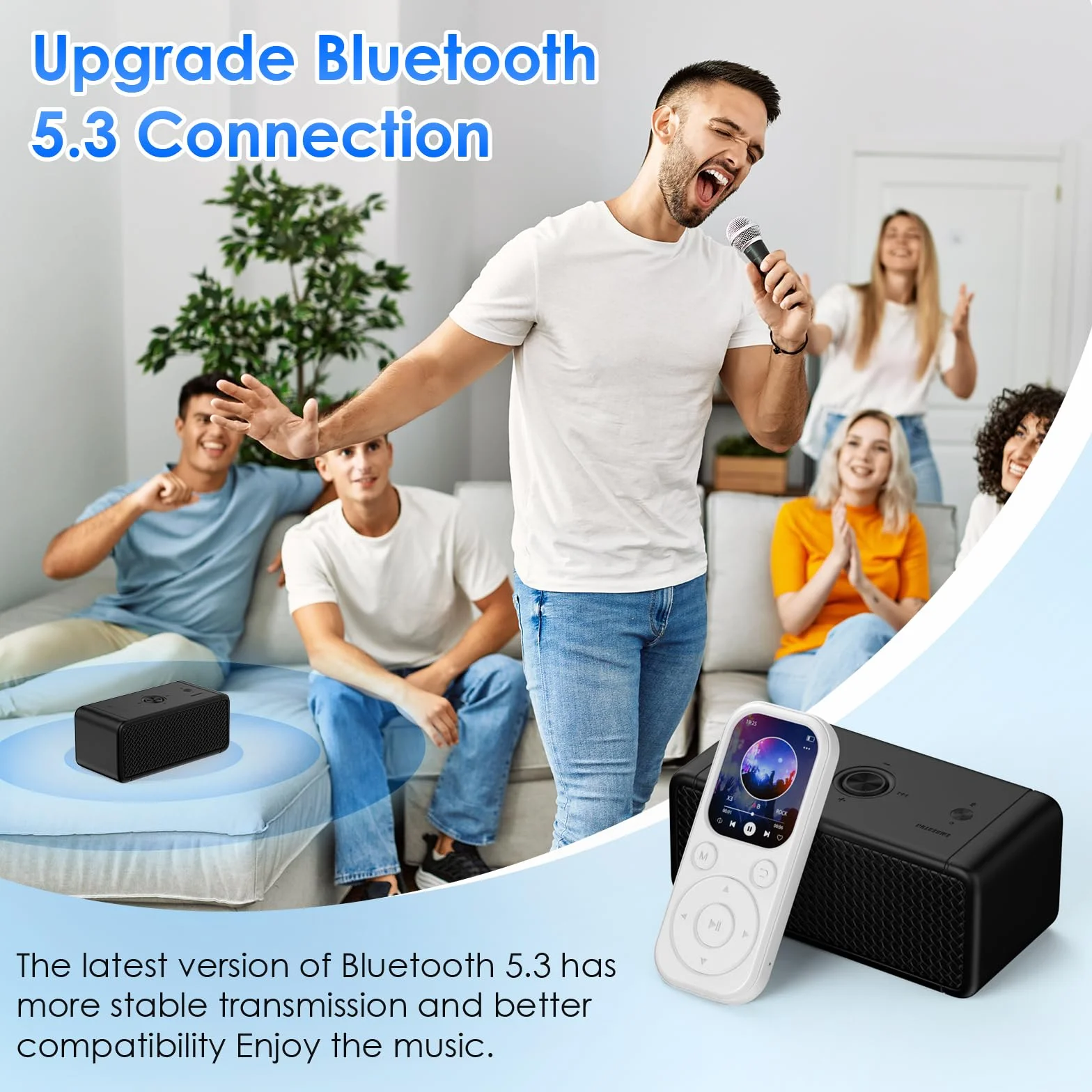 Reproductor MP3 Olycism de 64 GB con Bluetooth 5.3 Reproductor de música portátil Sonido HiFi y Radio FM Capacidad de batería de 300 mAh, Adecuado para Deportes, Viajes y Uso Diario.