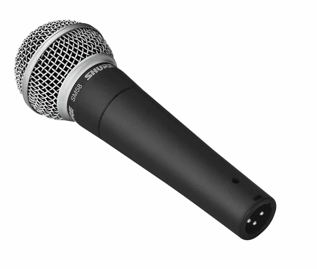 Shure SM58-LC El micrófono de Voz dinámico está diseñado para el Uso Profesional en Voces en actuaciones en Vivo, Refuerzo de Sonido y grabaciones de Estudio - No se Incluye el Cable (SM58-LCE)