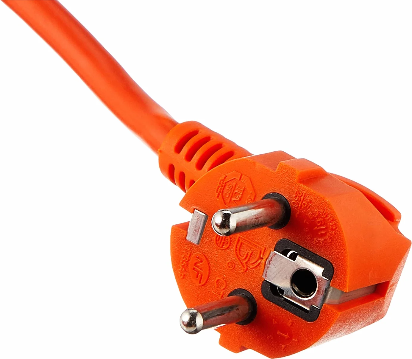 Cable alargador de corriente para jardín 10m naranja 16A 3680W