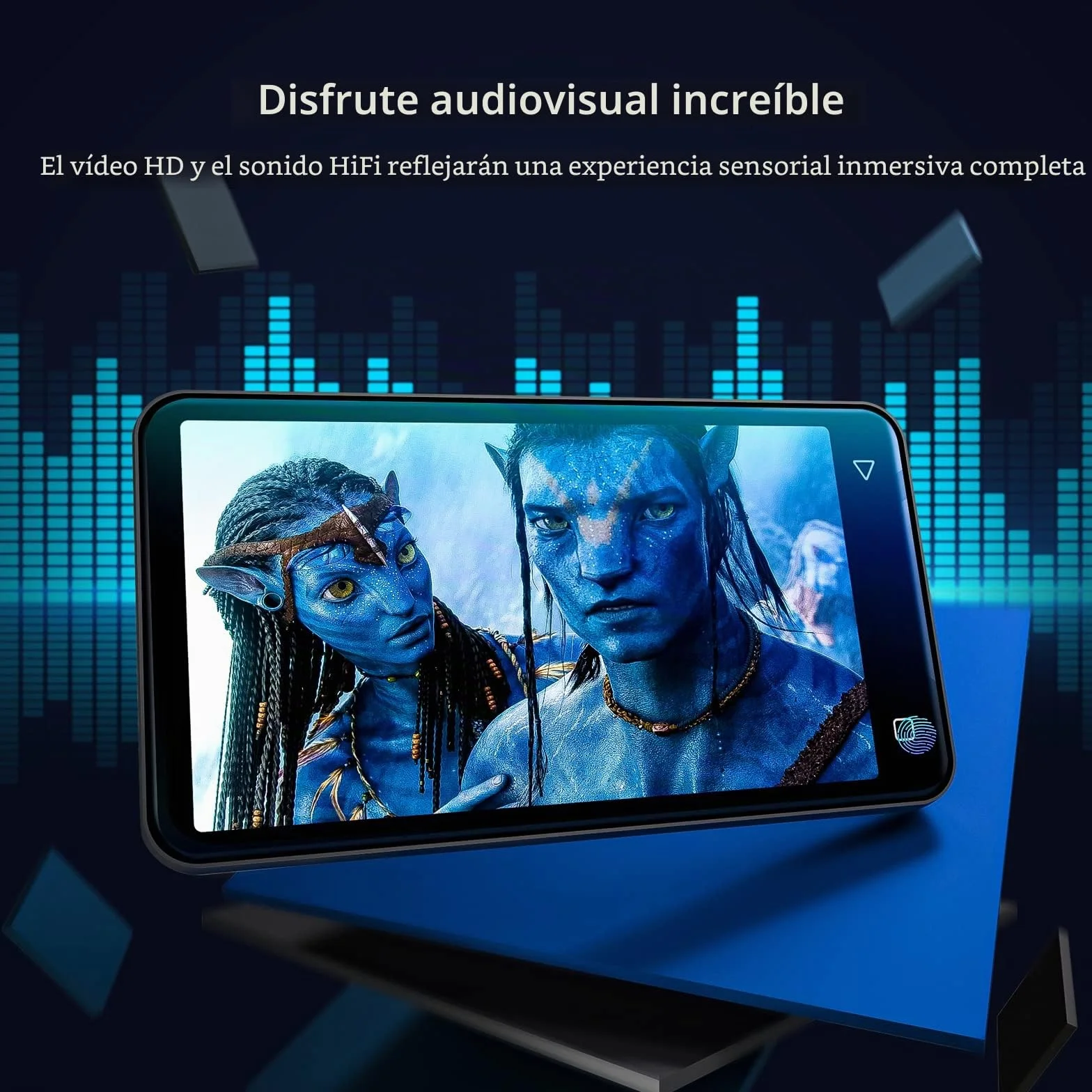 innioasis Reproductor MP3 80GB Bluetooth WiFi 4 Pulgadas Pantalla Táctil Spotify Pandora Amazon Music Audible Negro