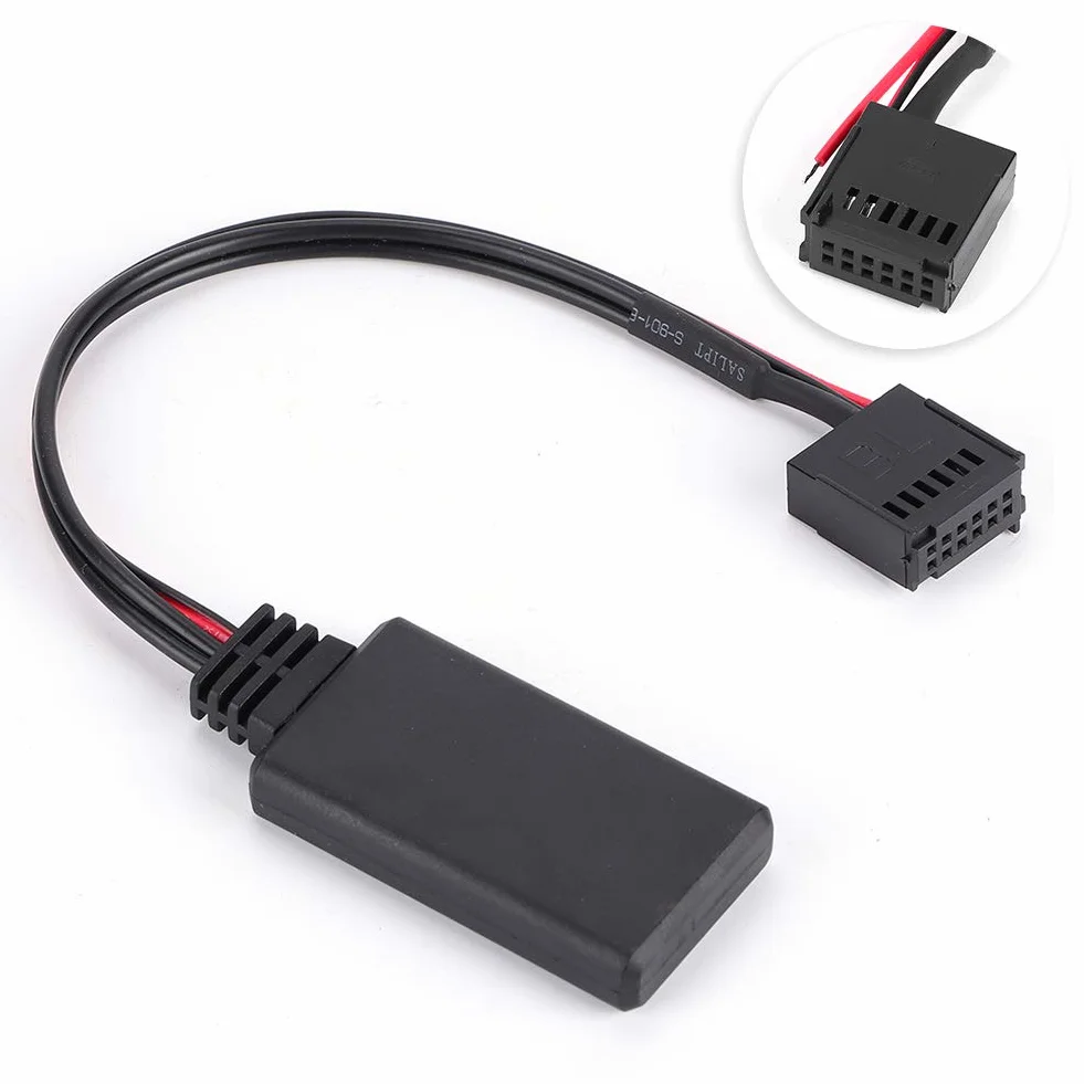 KIMISS Adaptador de Entrada Auxiliar Bluetooth-Duokon Módulo Bluetooth para Coche Cable AUX-IN Adaptador de Audio inalámbrico Apto para Focus/Mondeo/ 6000 CD