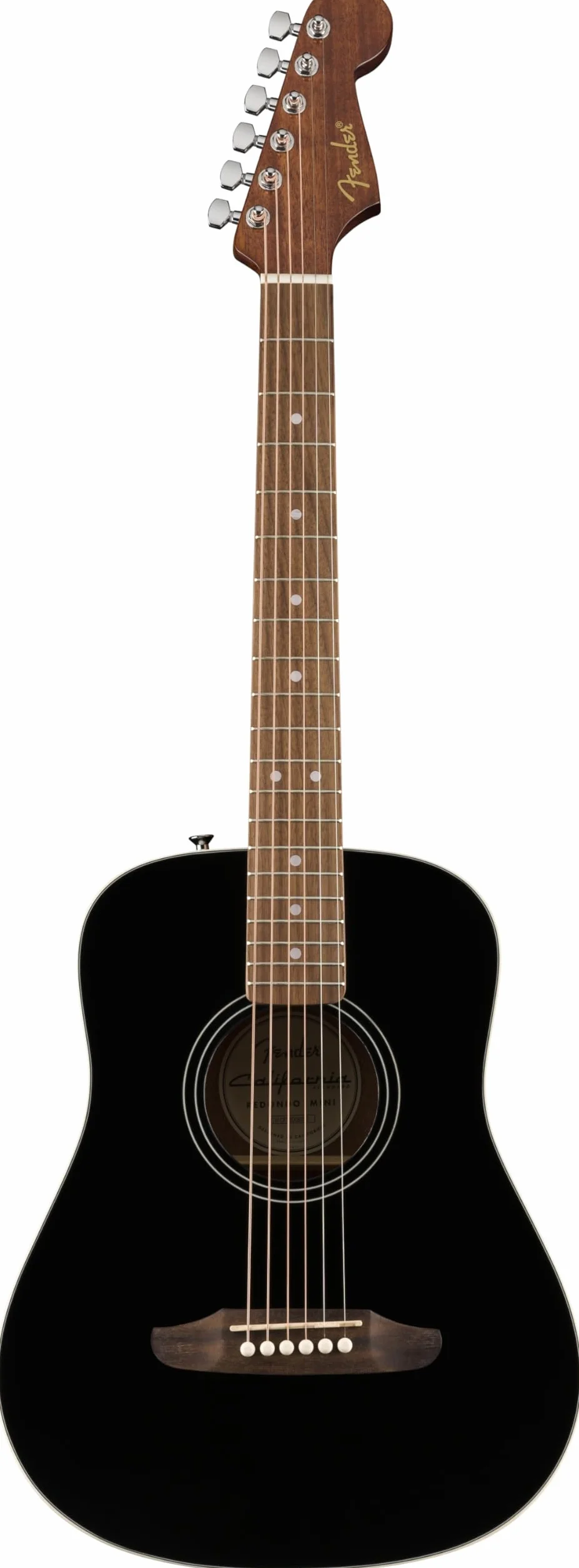 Fender California Standard Redondo Black Spruce Top Mini Acoustic Guitar with Bag