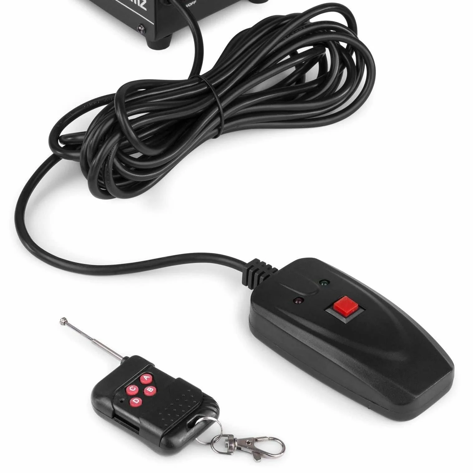 BeamZ Rage 1000 - potencia de1000 W, depósito de 2 litros, 2 mandos a distancia, 1 inalámbrico y otro con cable de 3m, caudal de 123 m3/min de humo por minuto, tiempo de calentamiento de 4 minutos