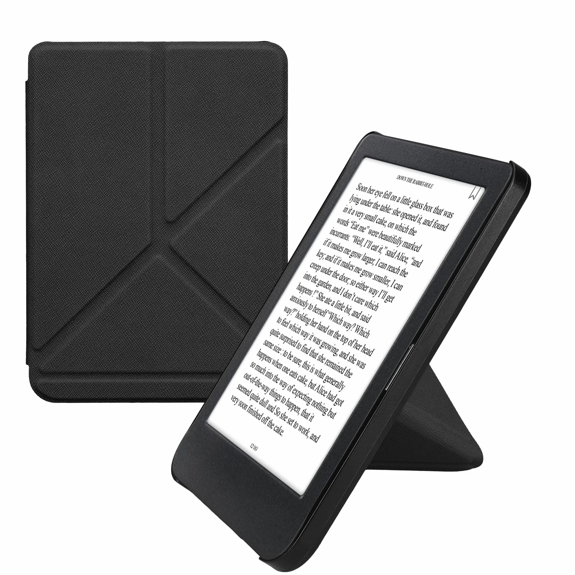 kwmobile Carcasa Compatible con Kobo Clara BW/Colour Funda con Soporte - Negro