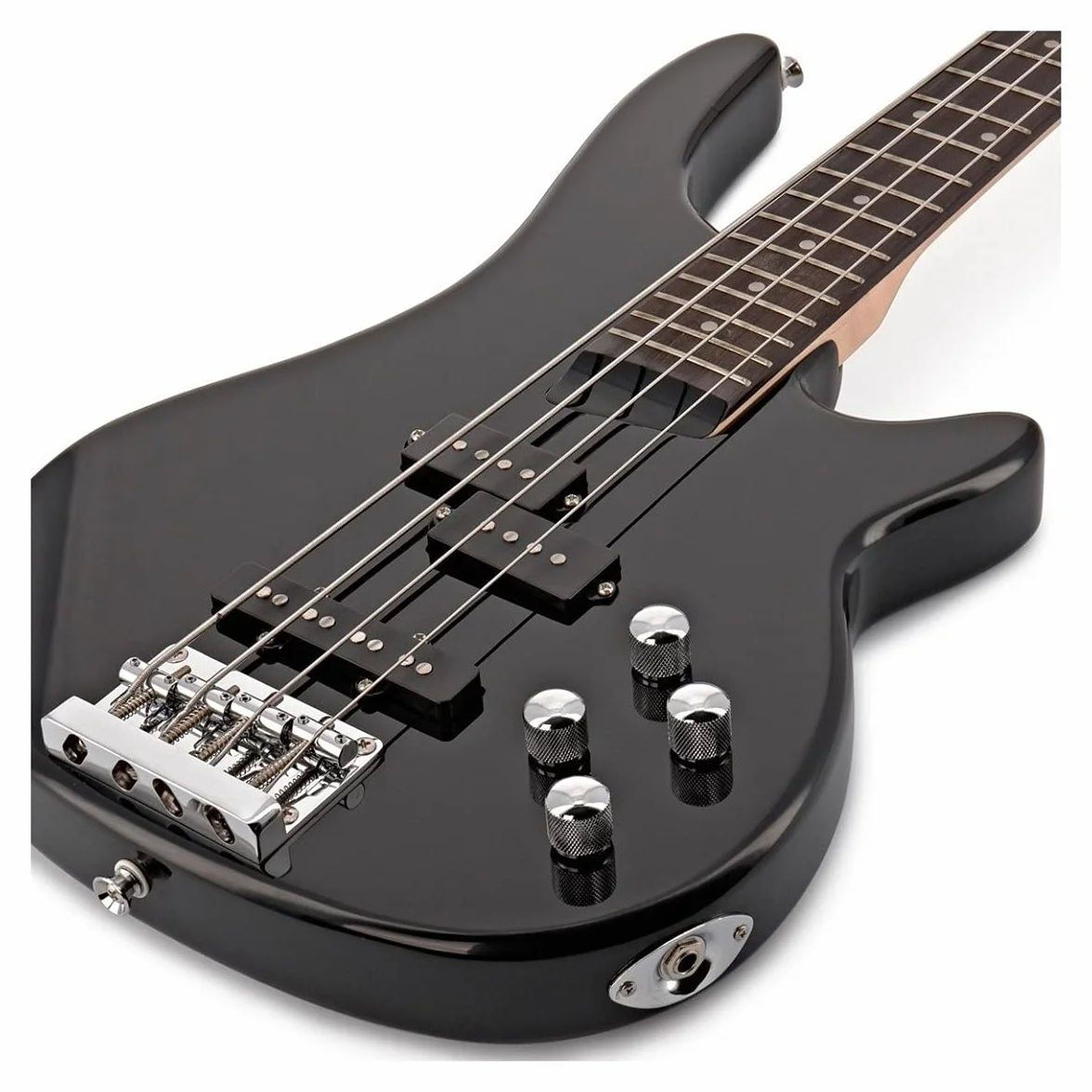 Gear4music Bajo Chicago color negro 3/4 tamaño