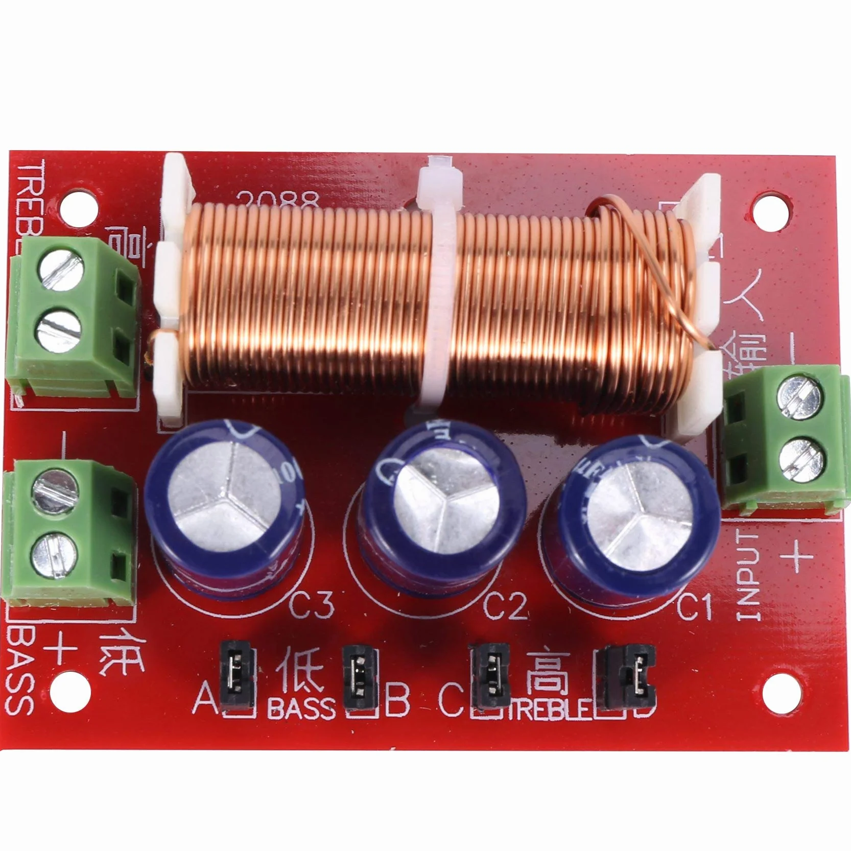 Yasoe 2 Piezas Tweeter de Audio de 2 Vías con Crossover 400 W Filtro de Altavoz Divisor de Frecuencia para 2-16 Ohm