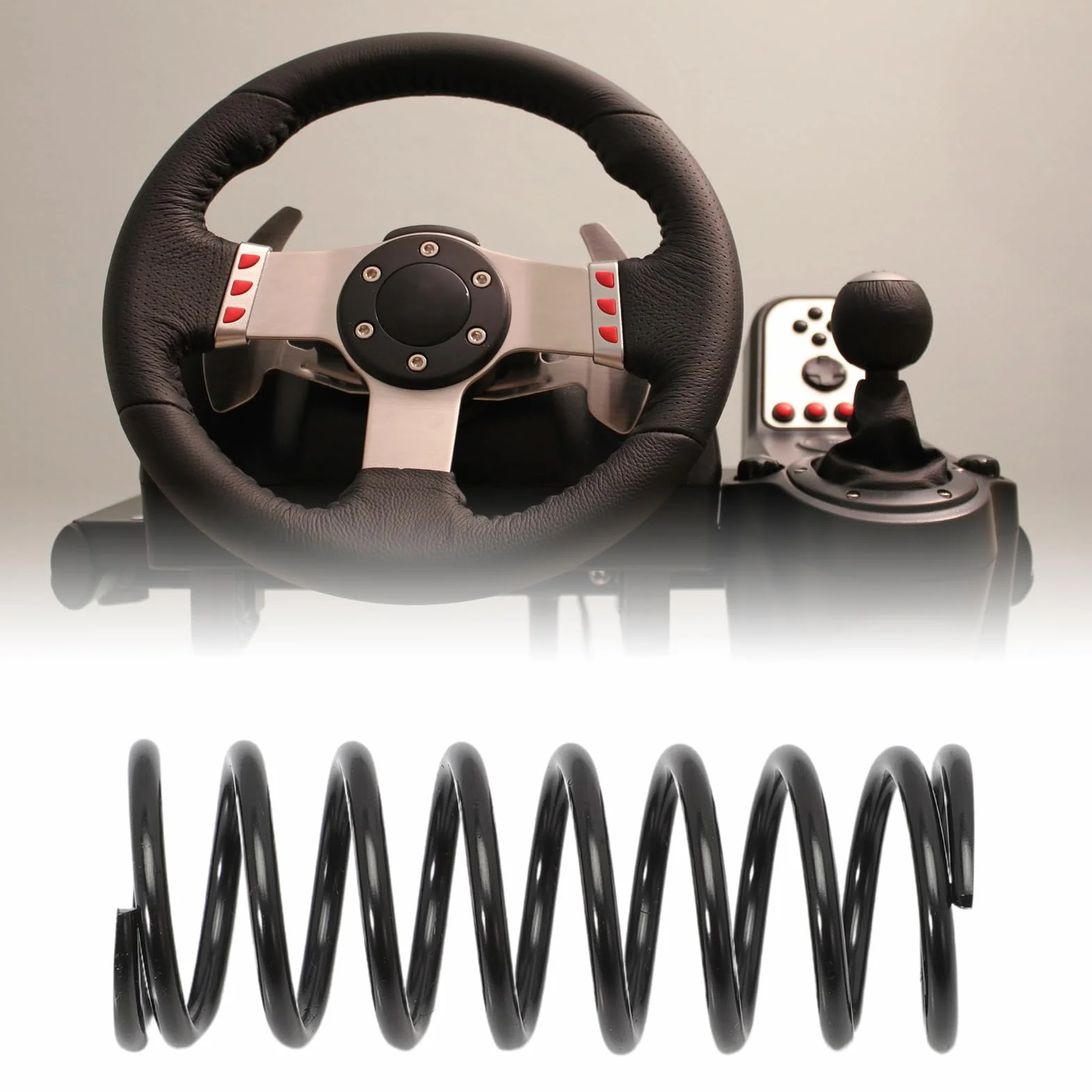 Kit de Resorte de Pedal de Embrague de Freno Acelerador Compatible con Volante de Carreras Logitech G25 G27 G29 G920