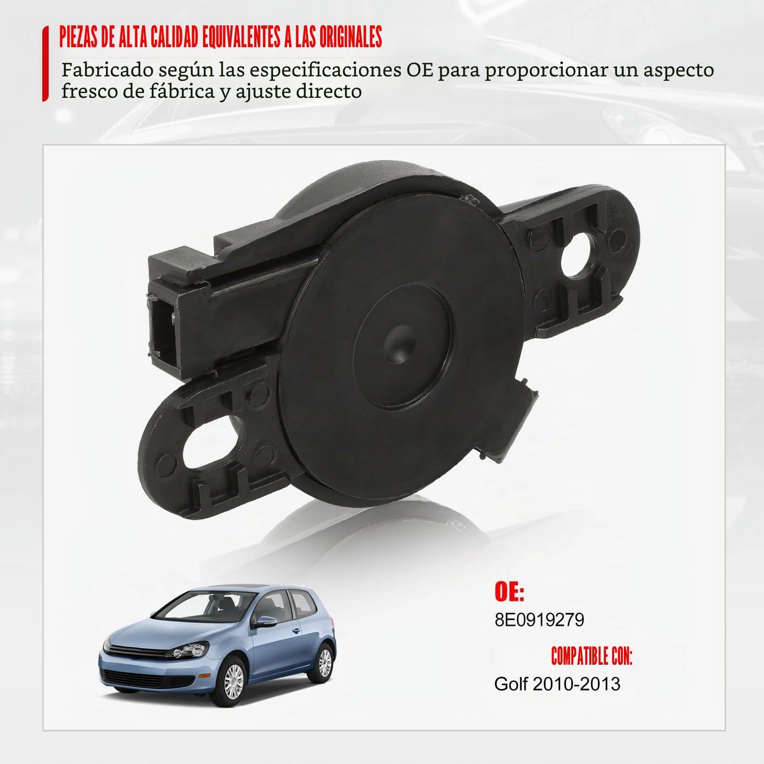 1 Zumbador De Advertencia De Coche Pdc para Estacionamiento Inverso, Compatible con V-W, Skoda Seat 8E0919279 Sensores De Aparcamiento