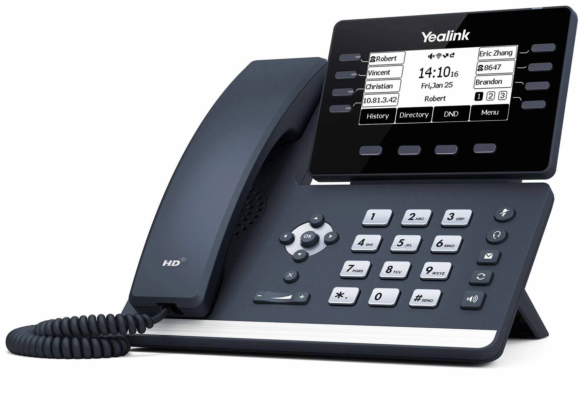 Yealink SIP-T53 Teléfono IP Gris Escritorio/Pared LCD
