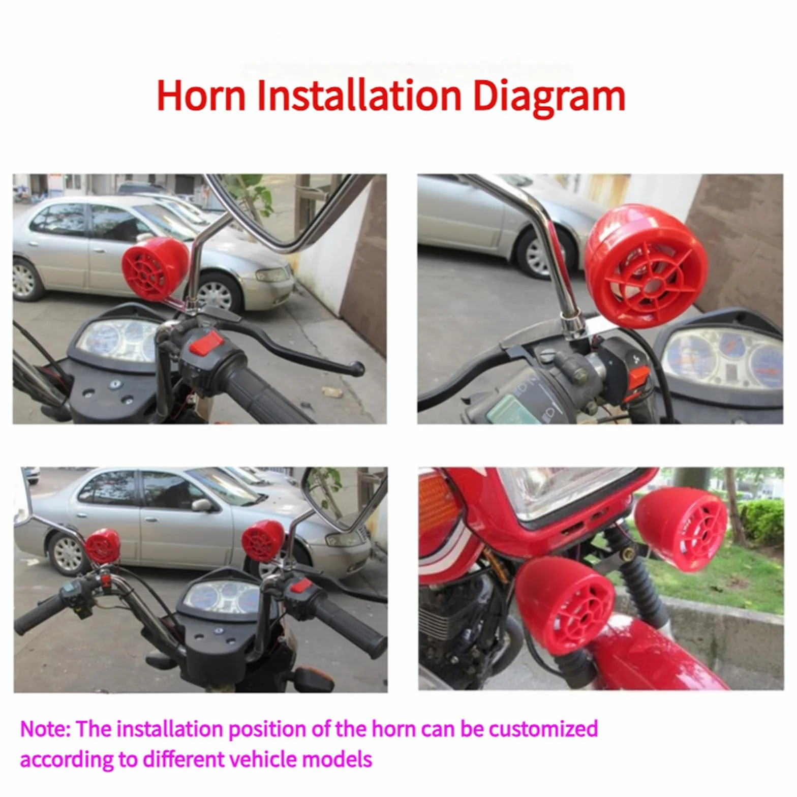 Reproductor MP3 Impermeable para Motocicleta con Altavoces Estéreo Radio FM Bluetooth USB, Negro