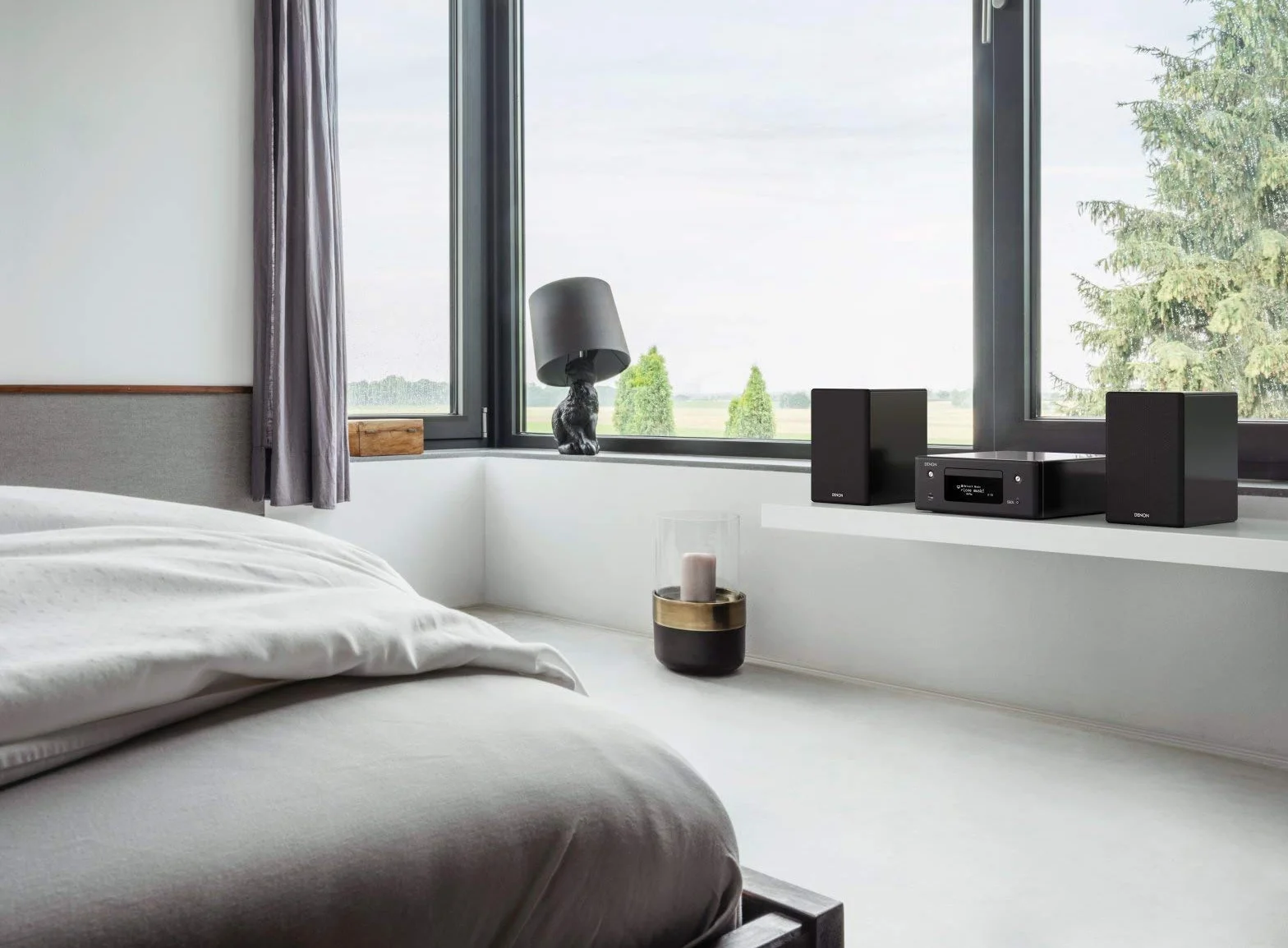 DENON Microcadena con conexión en Red Negro