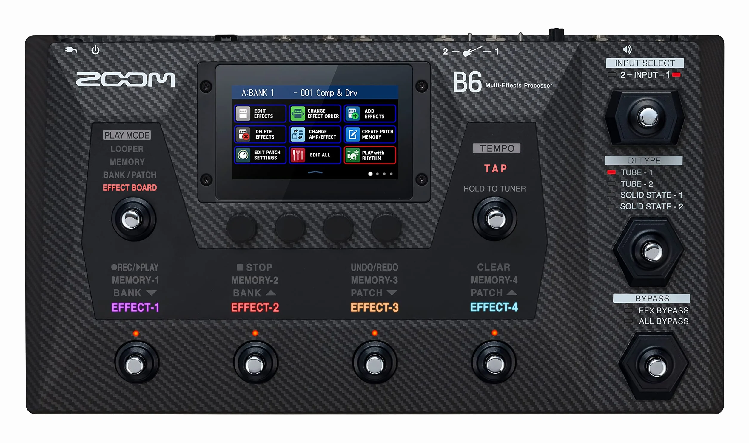 Zoom B6 - Procesador de efectos para bajos