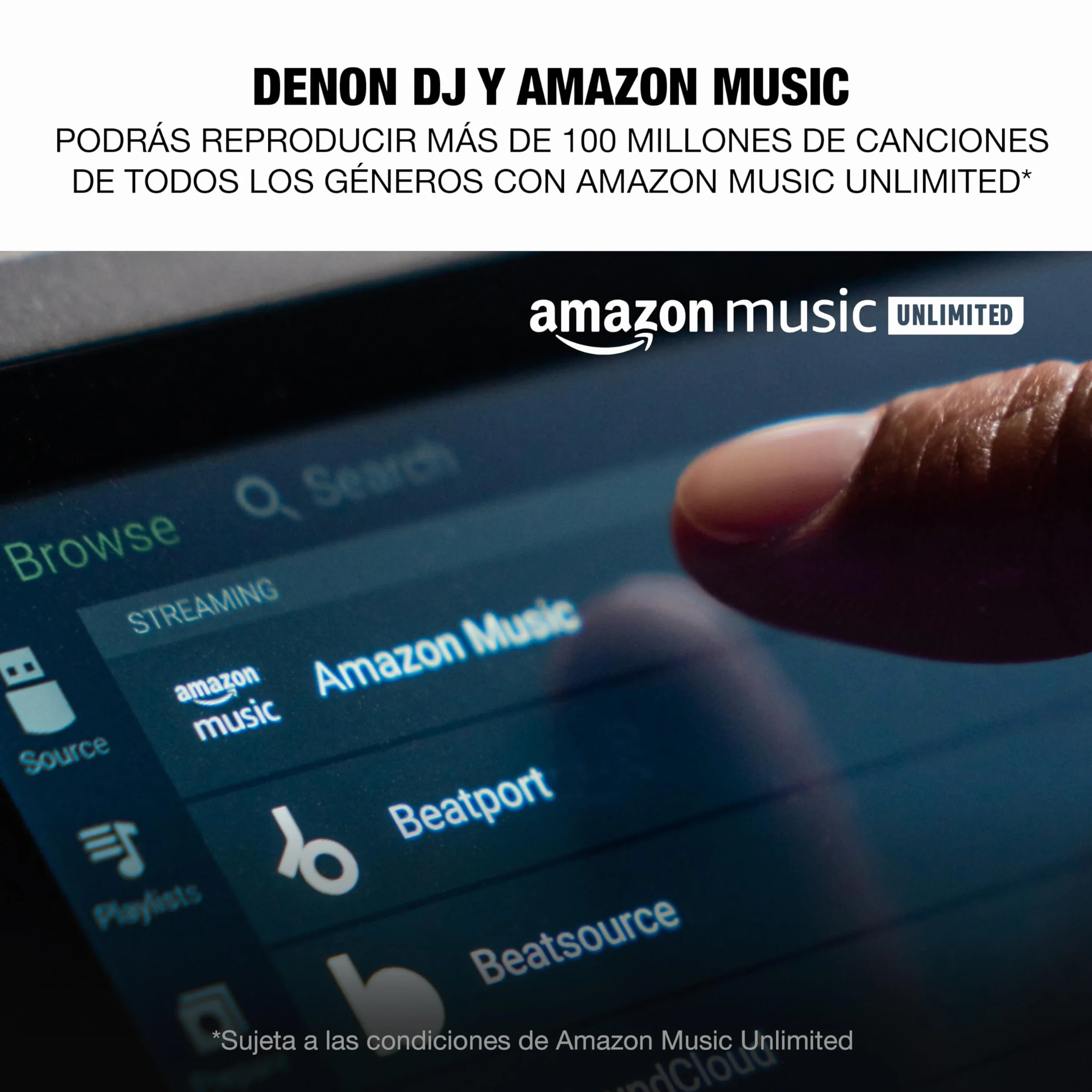Denon DJ SC LIVE 2 - Controlador DJ autónomo, streaming de Amazon Music, pantalla táctil de 7", WiFi, altavoces, compatible con Serato DJ y Virtual DJ