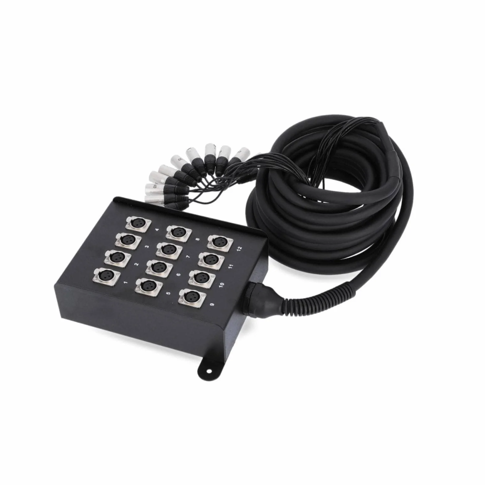 Adam Hall Cables K 12 C 10 - Manguera de Cable con Cajetín de Escenario 12/0 10 m