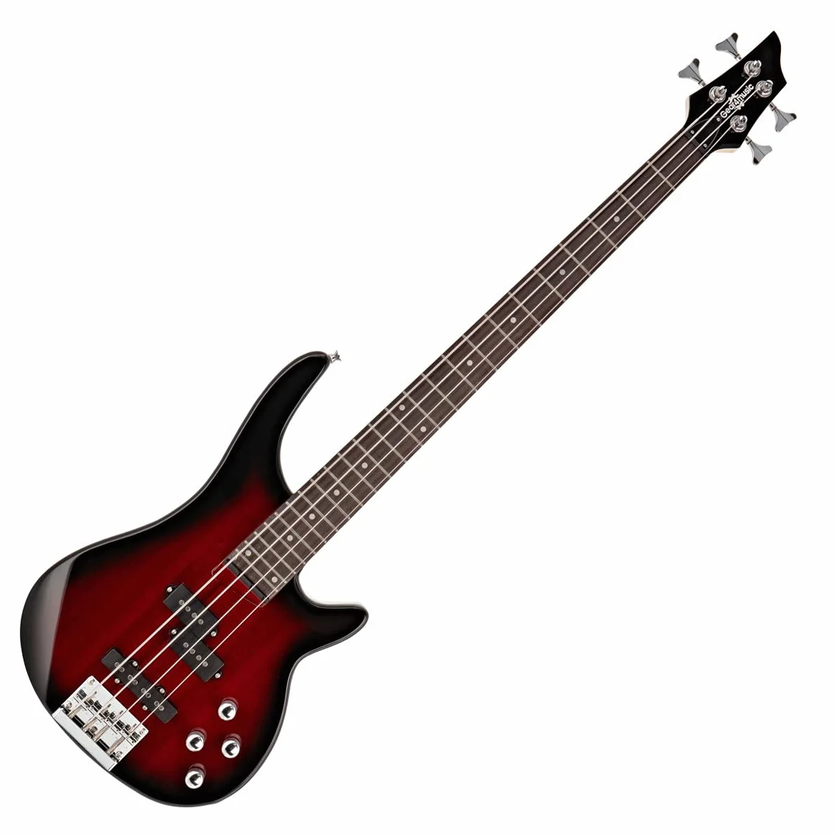 Gear4music Bajo Electrico Chicago con Amplificador para Principiantes