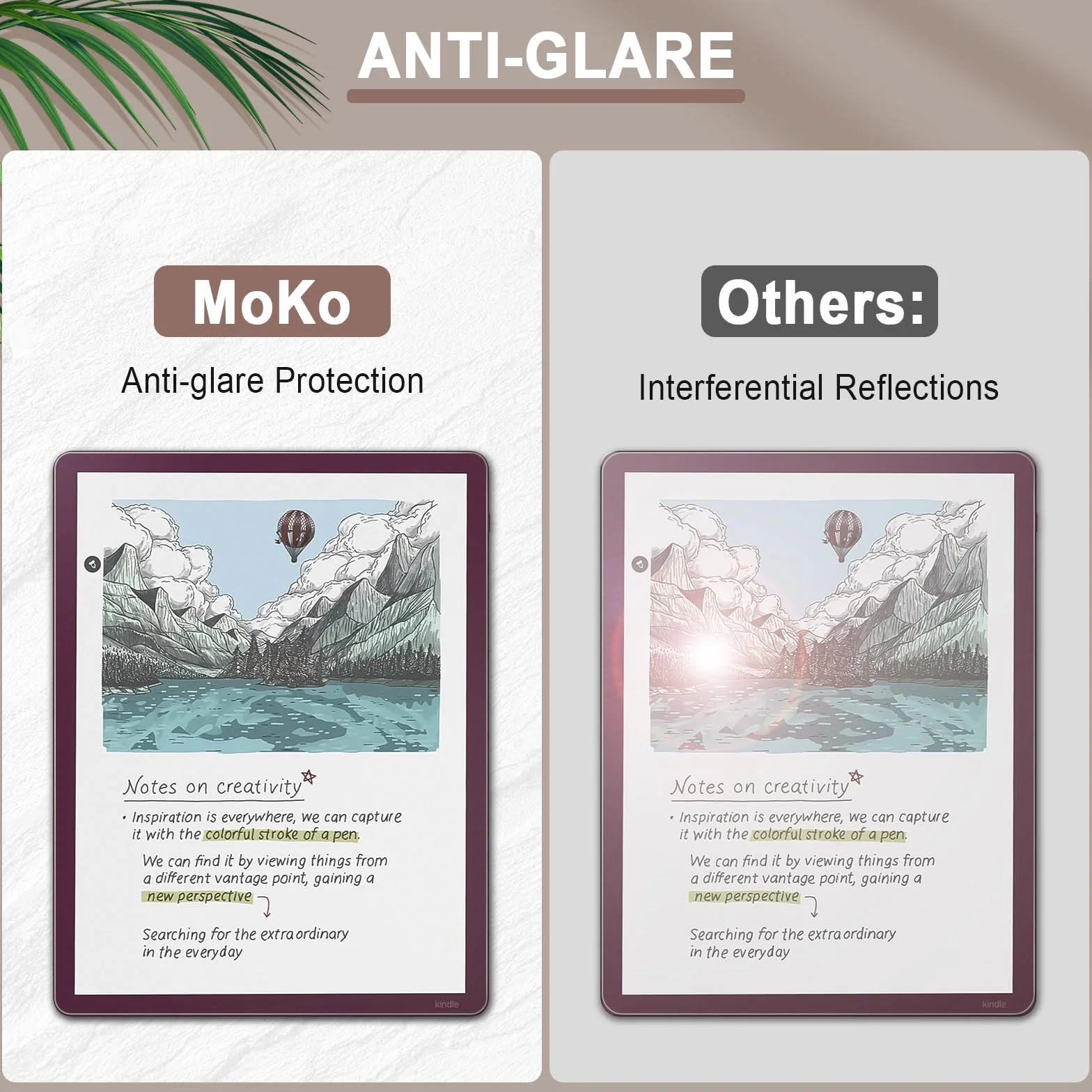 MoKo Protector de Pantalla Antirreflejo para 11" Kindle Scribe Colorsoft, PET Mate Cobertura Completa, 3 Pack