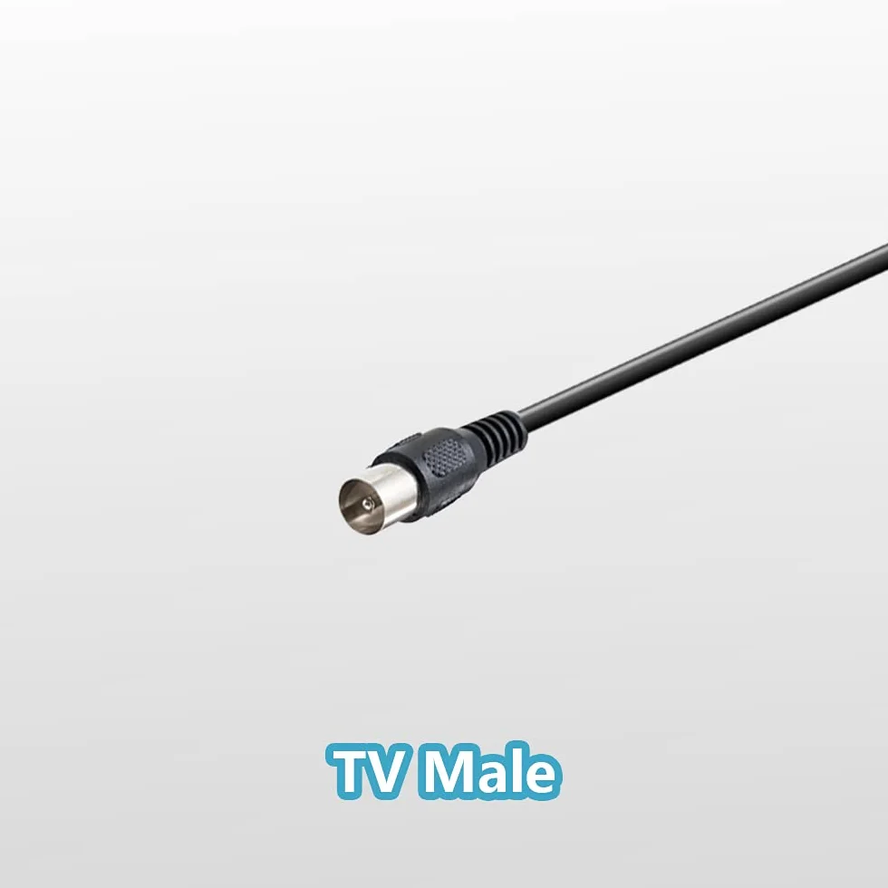 Vecys DVB-T TV Antena Digital HDTV con Base Magnética, 5 Secciones Poste Telescópico, 5dBi VHF/UHF, 1.5m Cable Coaxial