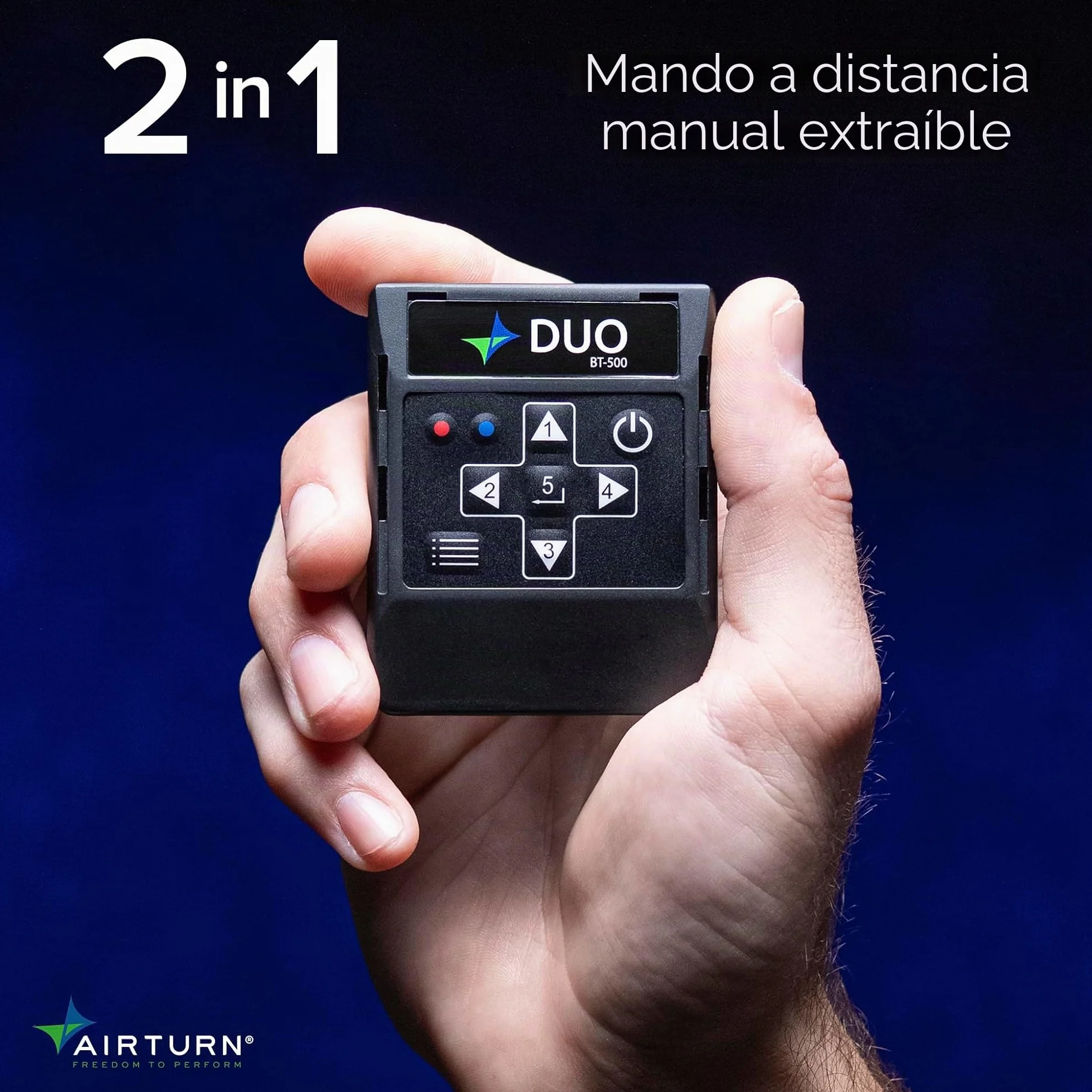 Air Turn Controlador de interruptor de pie Bluetooth (DUO500)