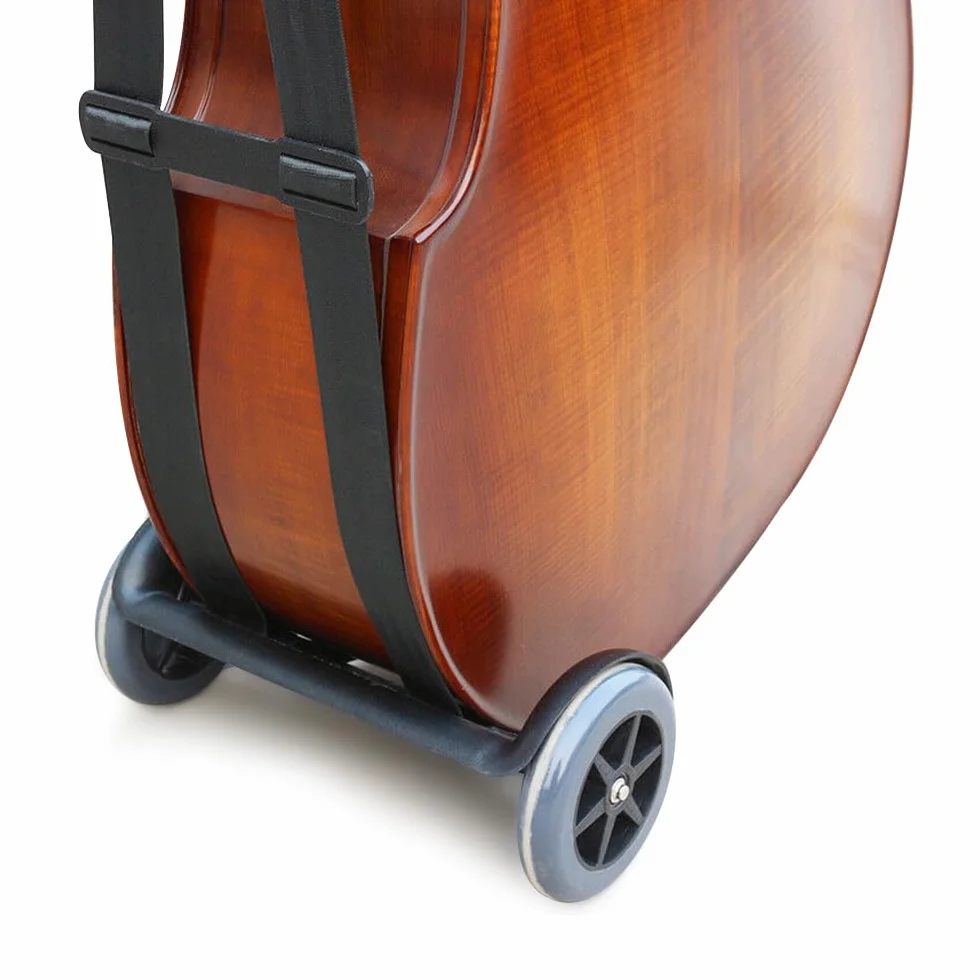 Carrito de bajo vertical con correas para ruedas, fácil de transportar
