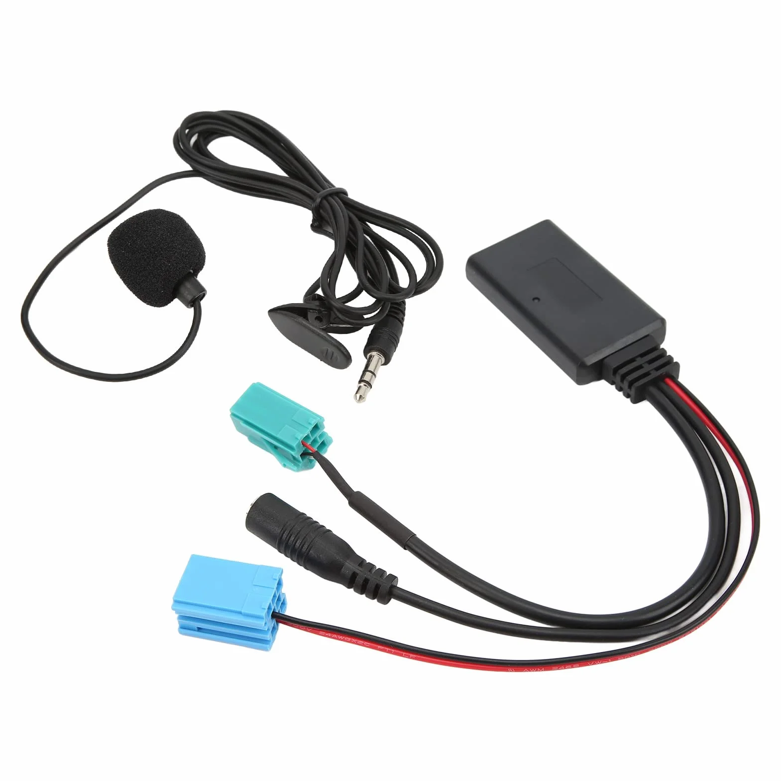 Longzhuo Bluetooth AUX IN Cable Adaptador de Entrada Auxiliar Reemplazo de micrófono Manos Libres para Radio Megane 2 Updatelist