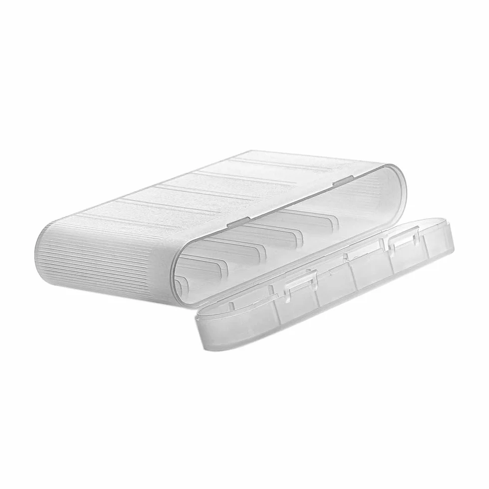 Caja de Almacenamiento Impermeable para Pilas AA y AAA 18650, Estuche Protector Portátil, Organizador para 6 Pilas 18650