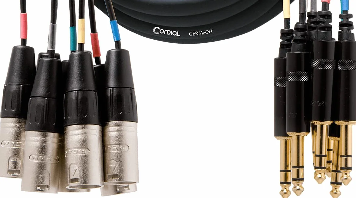CORDIAL Cable multipar 8 XLR Male/8 jack stereo 3 m Cable AUDIO multipar