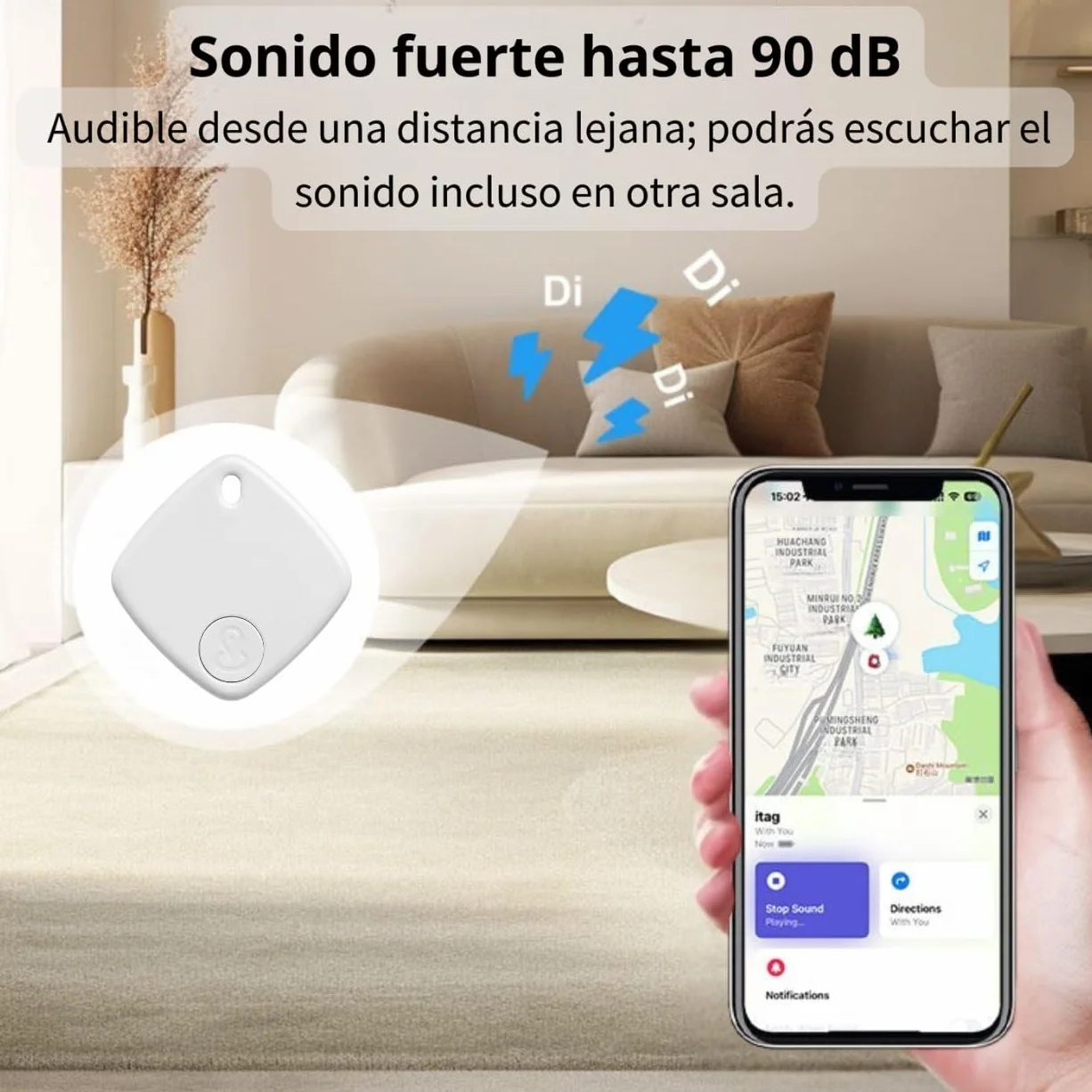 Pack 4 Air Smart Tag Apple Solo iOS Rastreador GPS Mini Bluetooth Localizador iPhone Tracker