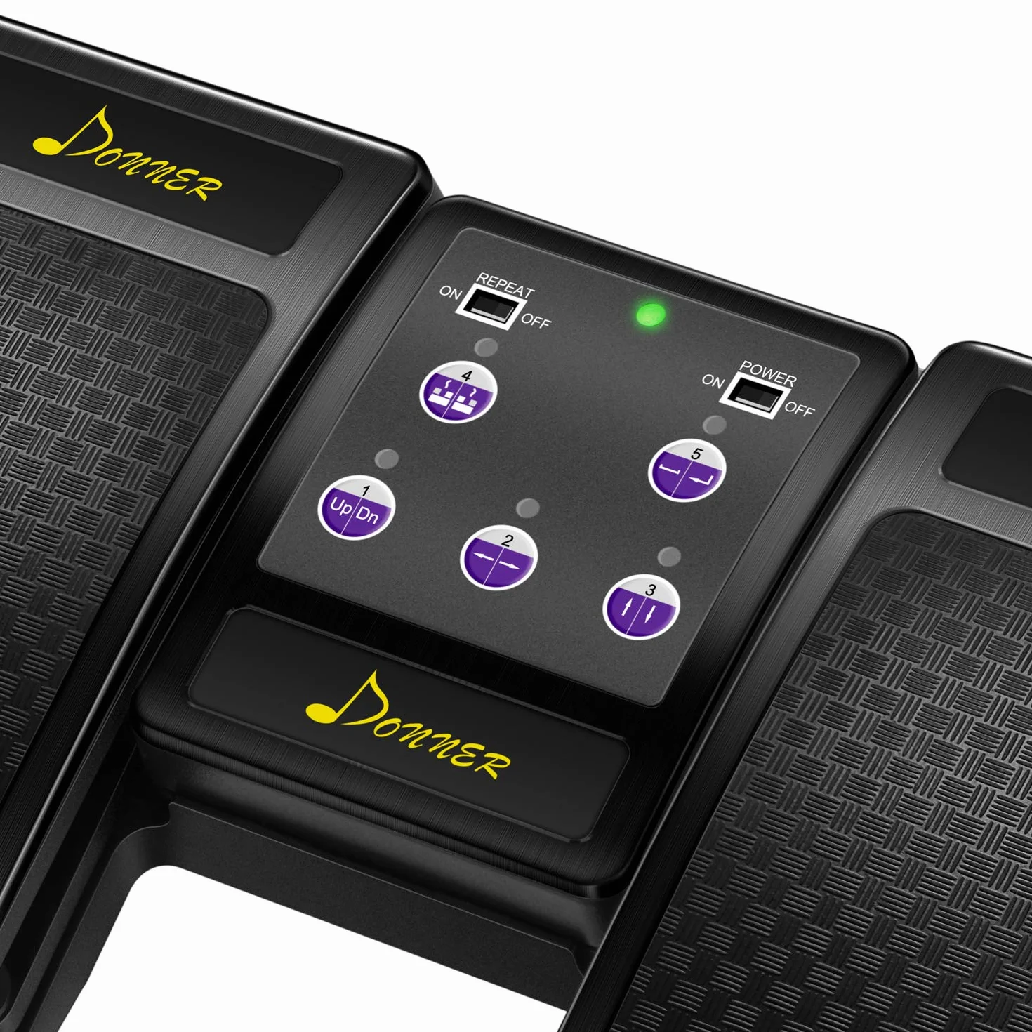 Donner Pedal Página Bluetooth Recargable para Tablet, Negro